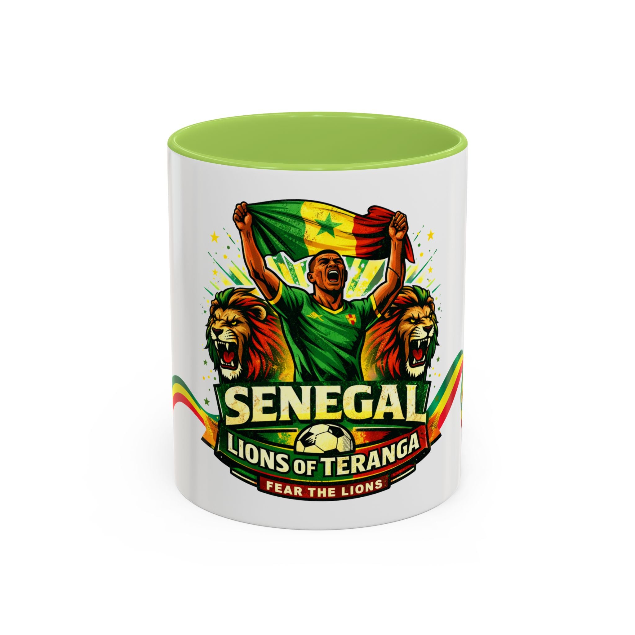 Senegal Lions of Teranga Coffee Mug – 11/15oz Accent Mug (Fear The Lions)