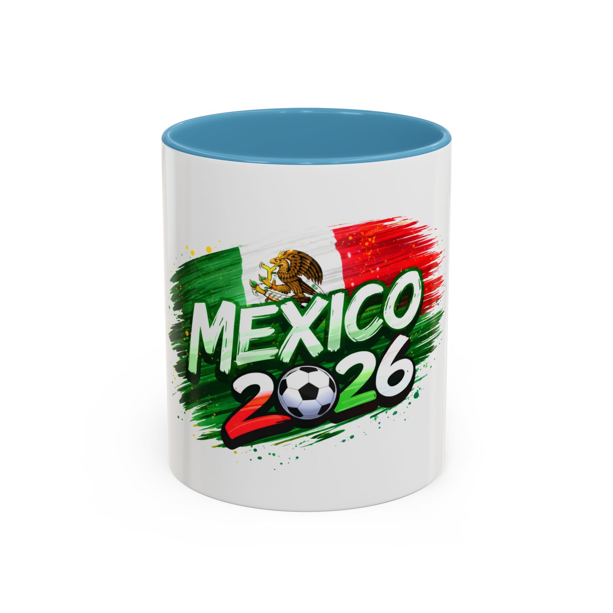 Mexico 2026 Soccer Mug — Mexican Flag Football Cup Coffee Cup (11/15oz)