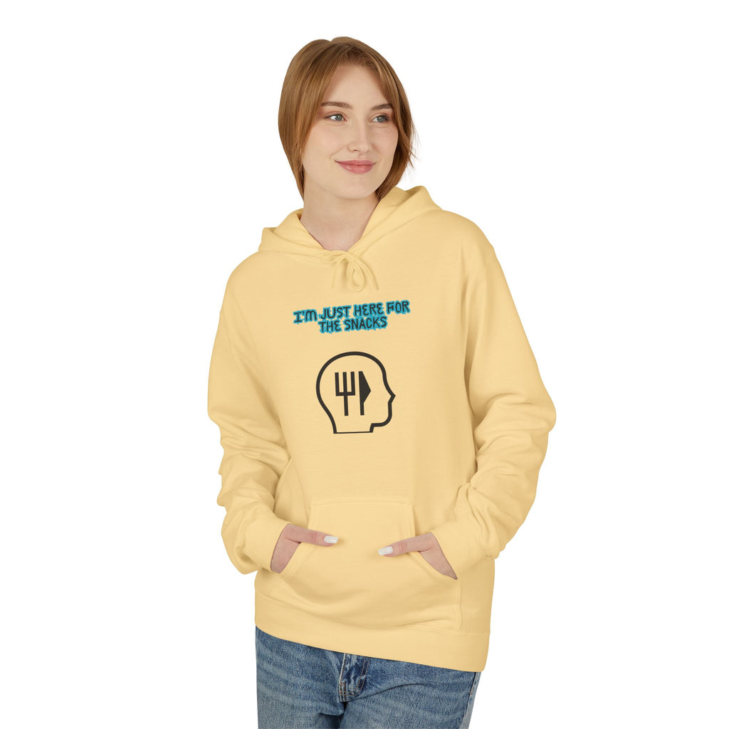 I’m Just Here for the Snacks Unisex Midweight Softstyle Fleece Hoodie