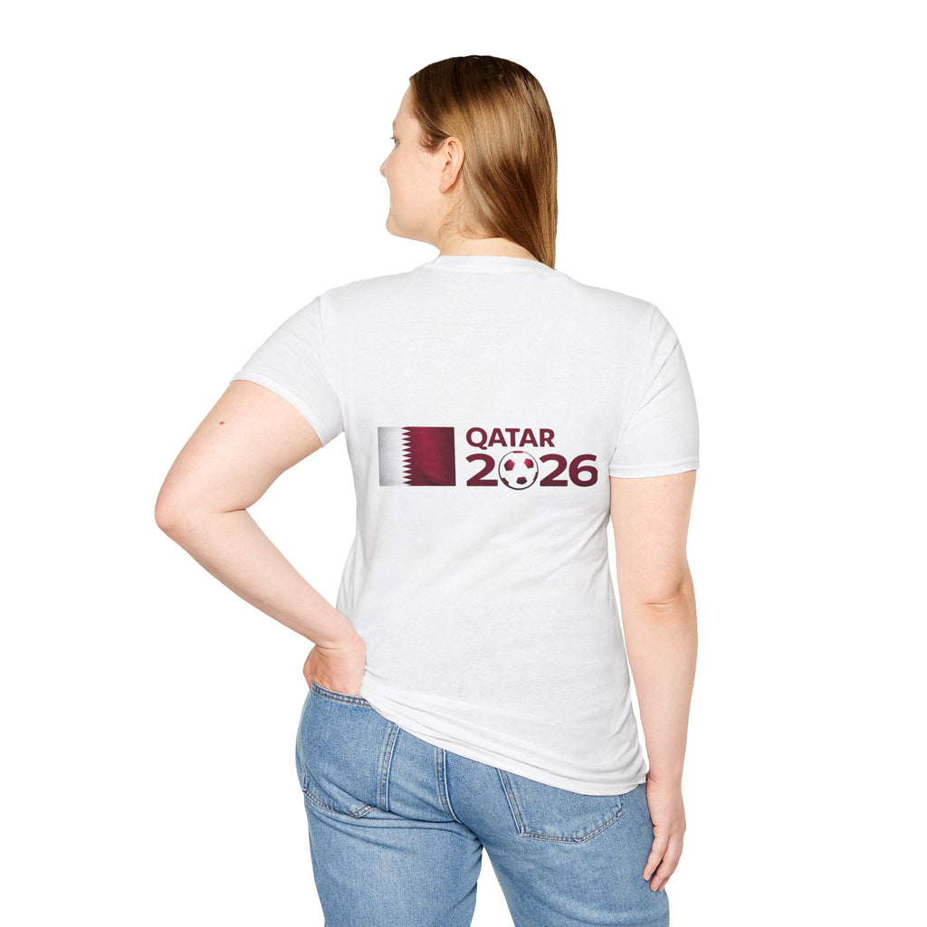 Qatar 2026 Football Fan T-Shirt –  Cup Style Soccer Tee