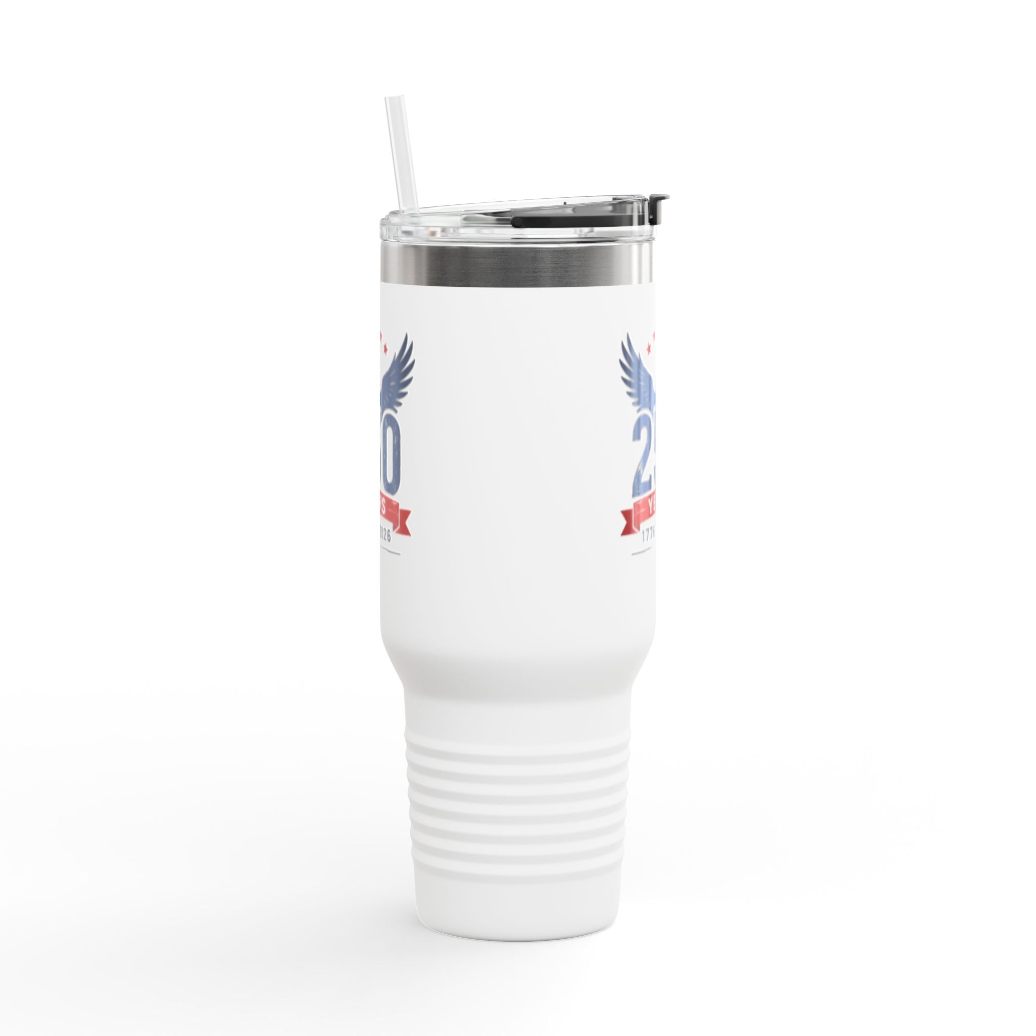 250 Years Commemorative 40oz Insulated Travel Mug — 1776–2026 Patriotic Eagle Design