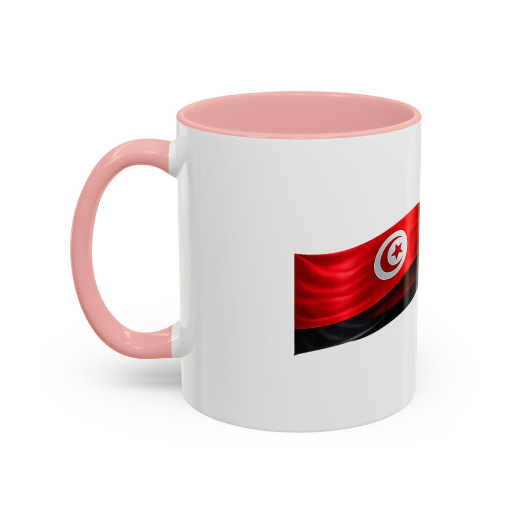 Tunisia 2026 Soccer Accent Mug — Flag & Football Fan Coffee Cup (11/15 oz)