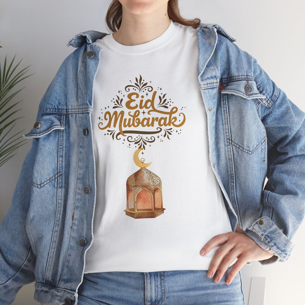 Eid Mubarak T-Shirt — Festive Lantern & Crescent Tee for Ramadan Celebrations
