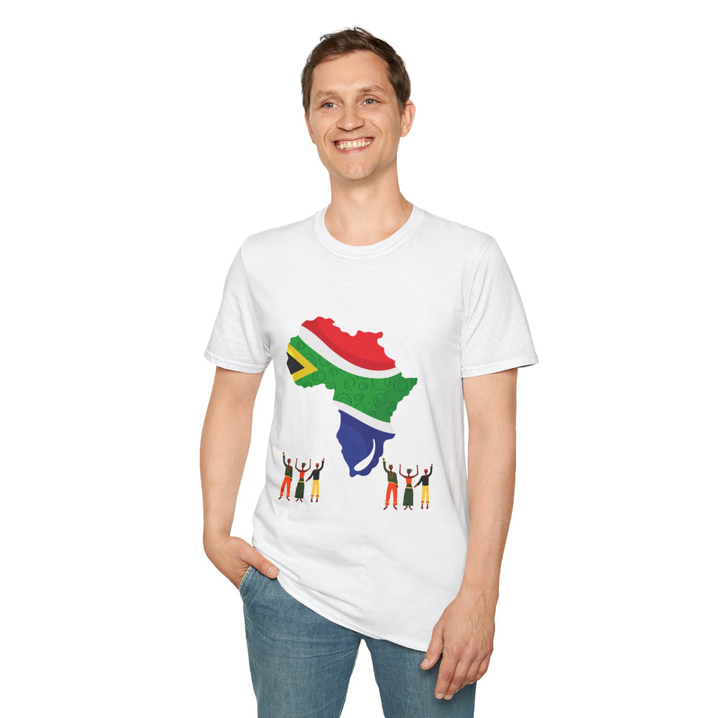 South Africa 2026 Football Trophy T-Shirt — Map & Fans Cup Souvenir