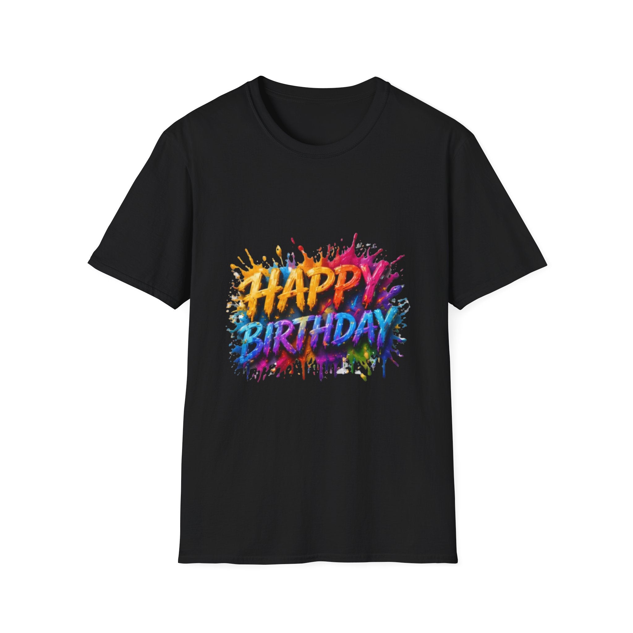 Happy Birthday Color Splash T-Shirt