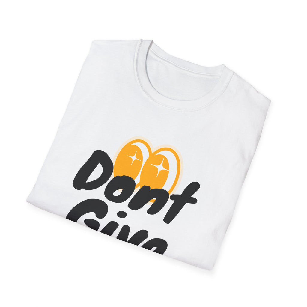 Don't Give Up T-Shirt — Motivational Graphic Tee with Positive Icons