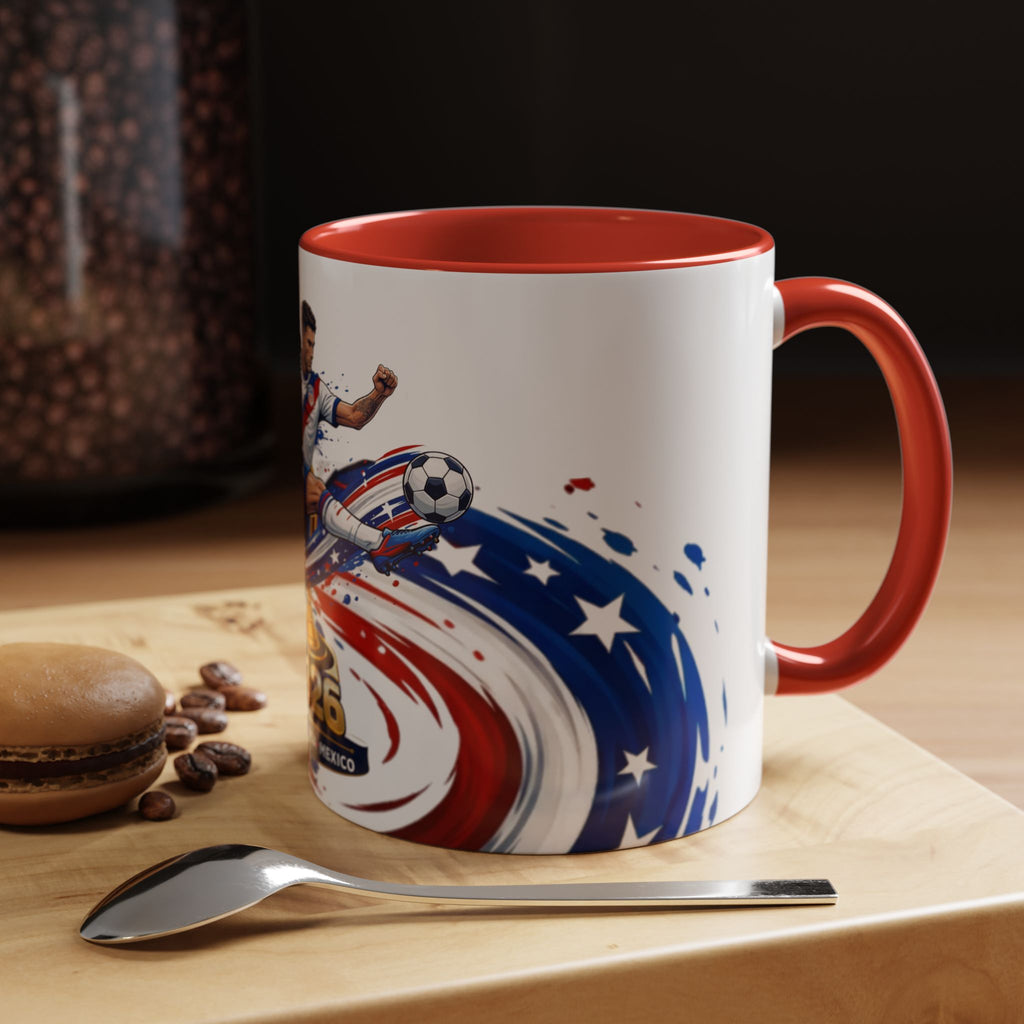 2026 CONCACAF Soccer Champion Accent Mug — USA Canada Mexico  Cup Qualifier Design