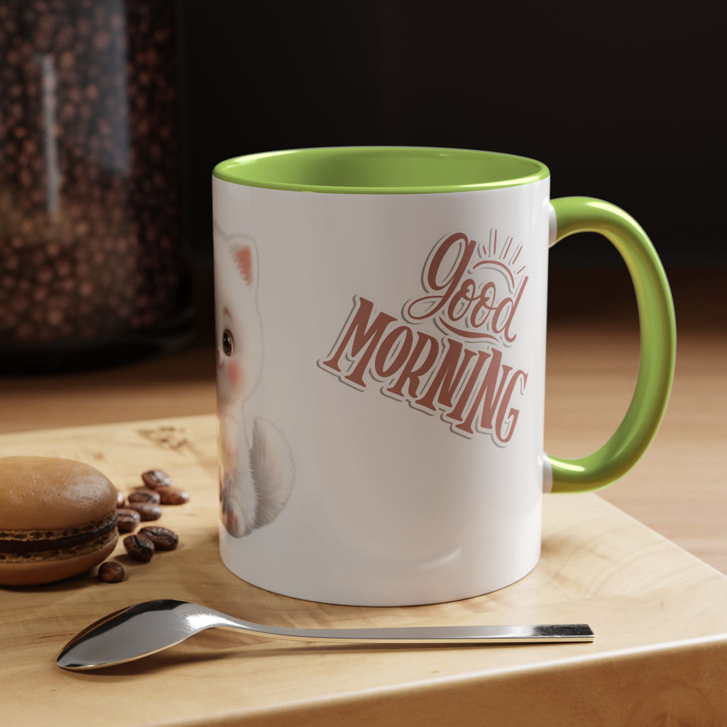 Good Morning Cute Kitten Coffee Mug