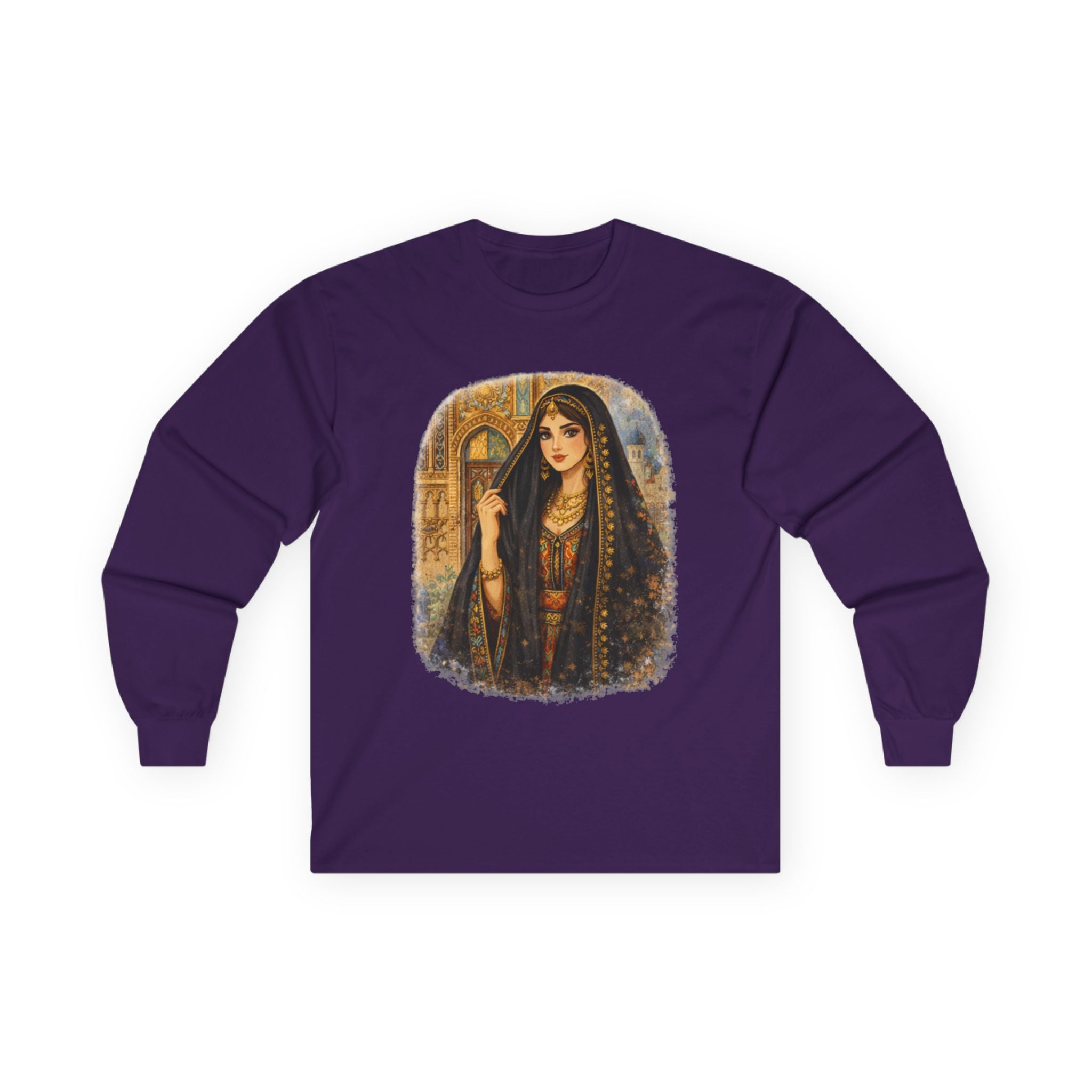 Vintage Arabian Nights Portrait Long Sleeve Tee