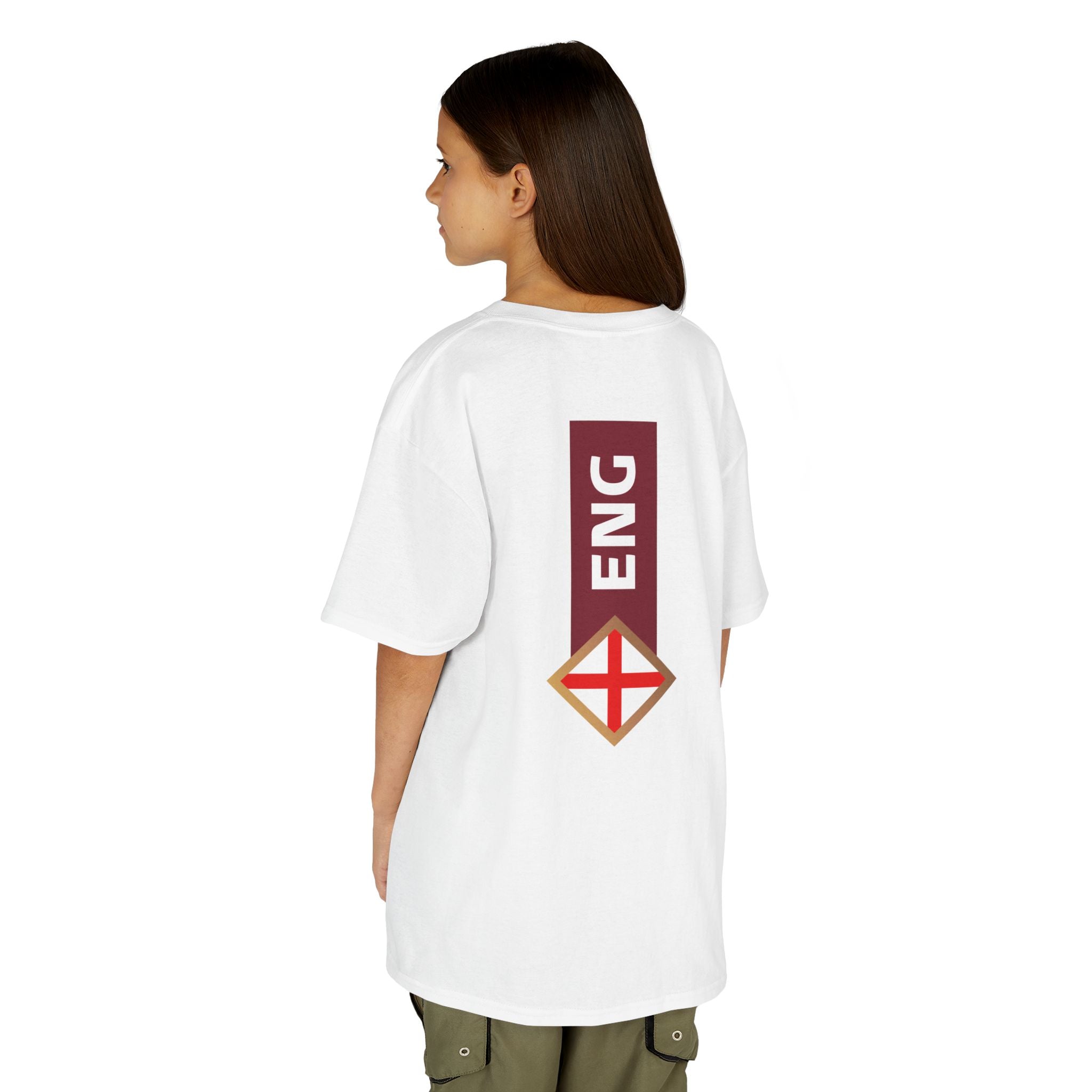 England Flag Kids T‑Shirt — St. George’s Cross Football Fan Tee