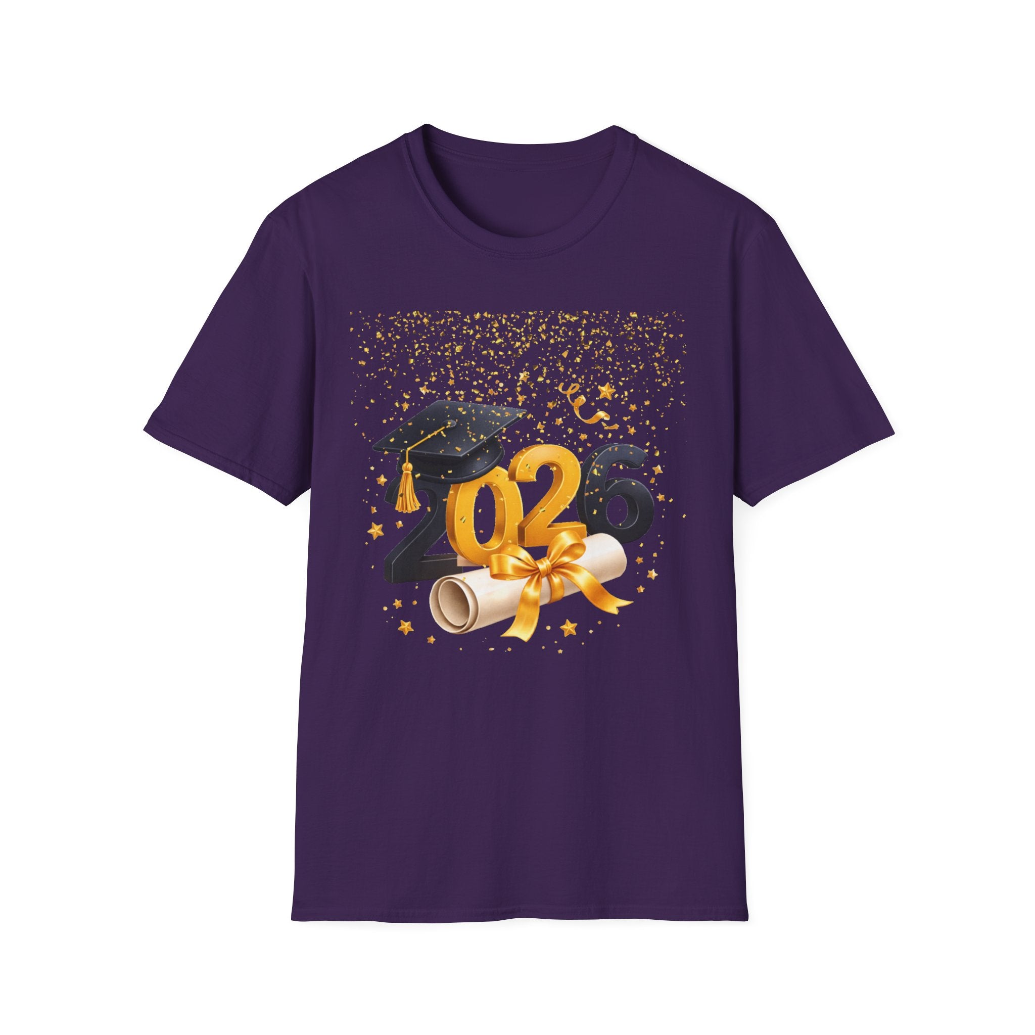 2026 Graduation T-Shirt – Class of 2026 Cap & Diploma Celebration Tee