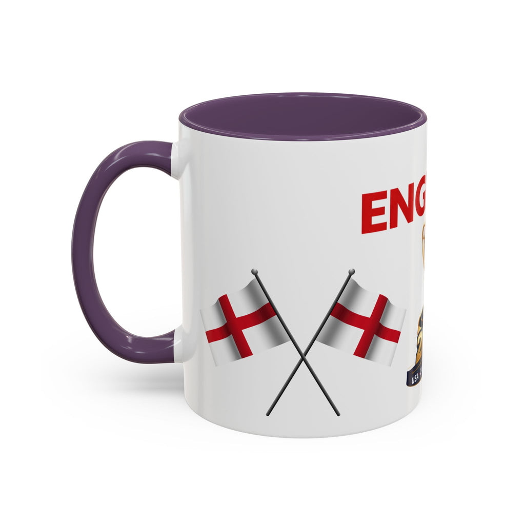 England 2026 Soccer Trophy Accent Coffee Mug — Cup Fan Gift (11/15oz)
