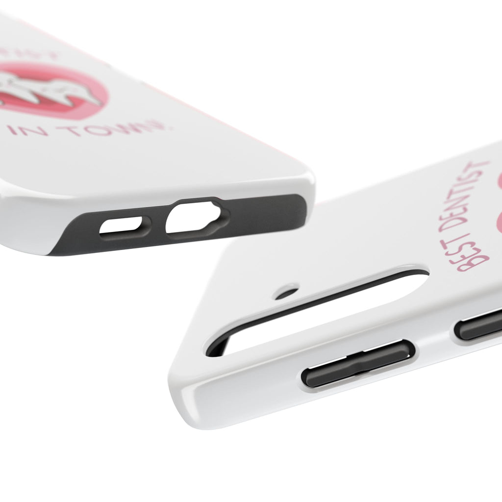 Tough Phone Case — “Best Dentist in Town!” Cute Tooth Heart Design