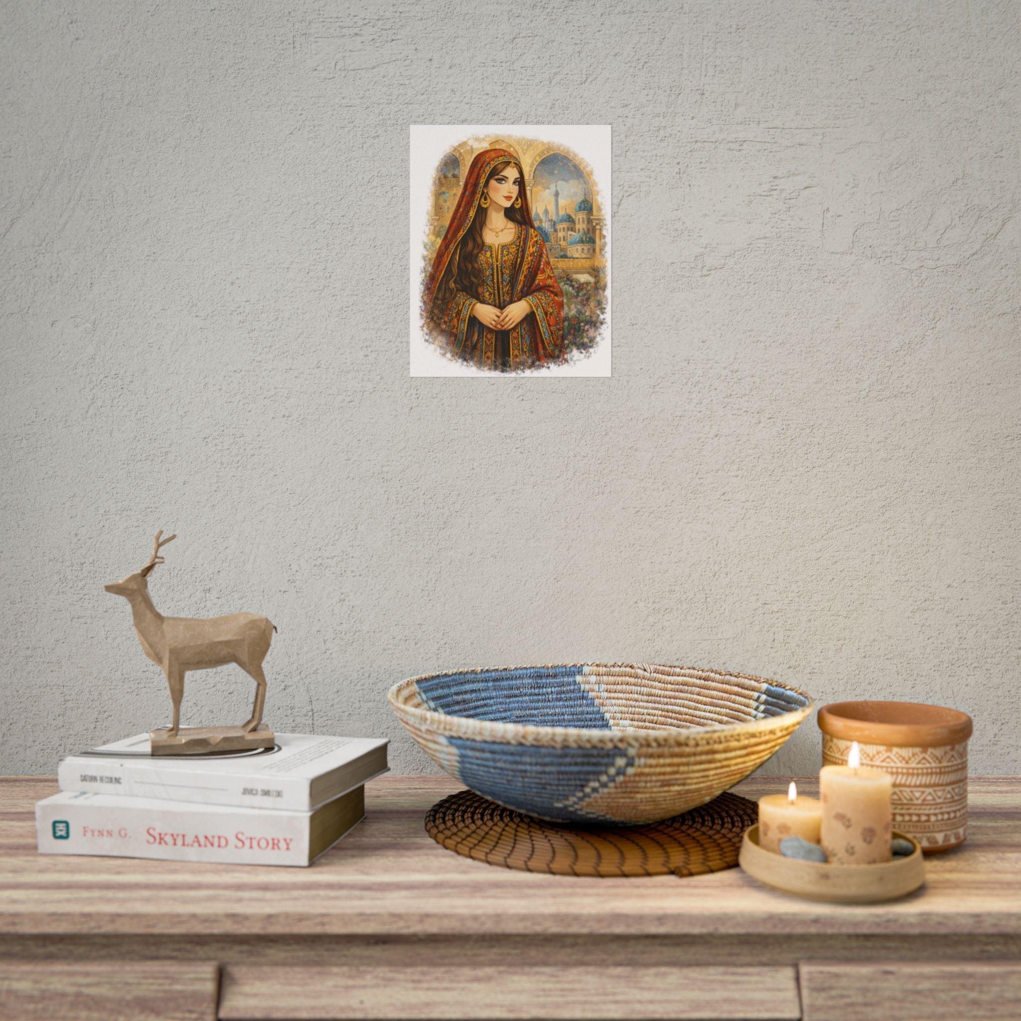 Rolled Poster — Elegant Middle Eastern Princess Art Print