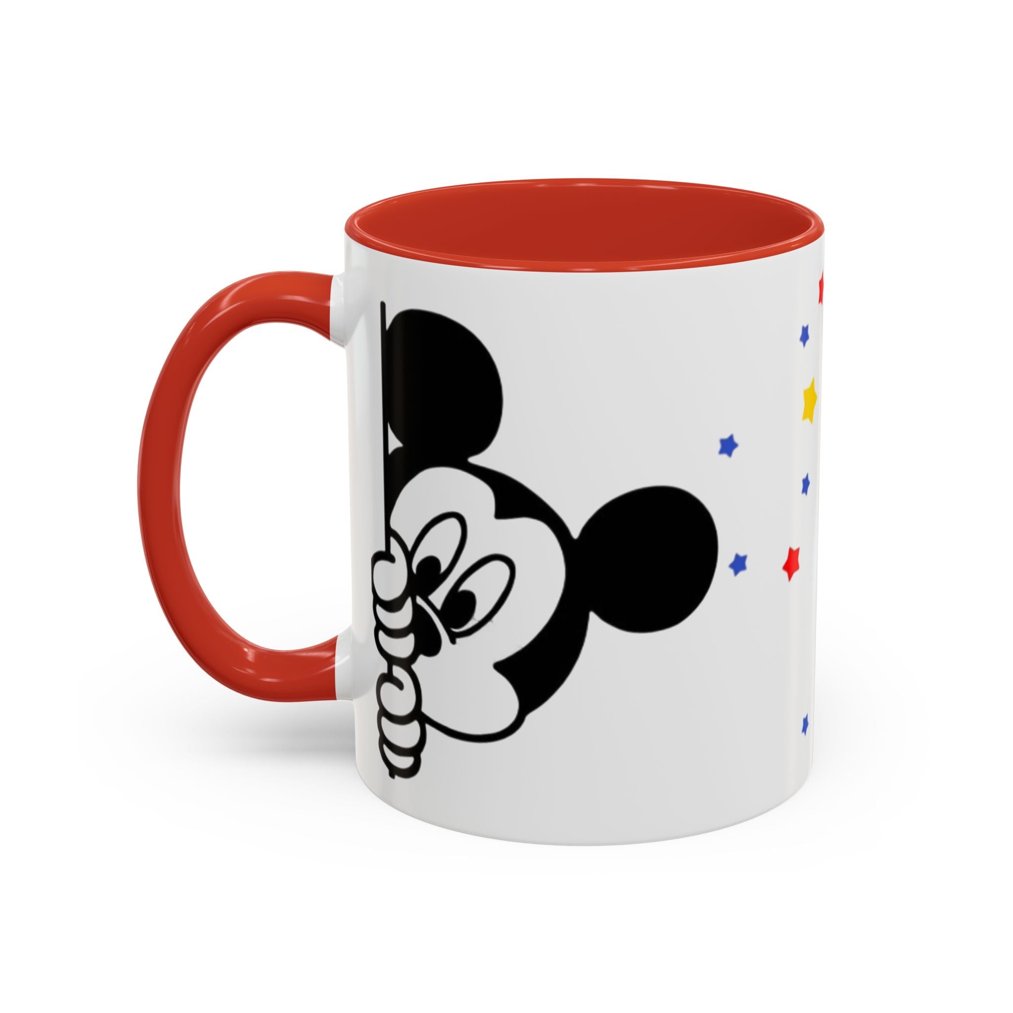 Mickey Mouse Accent Coffee Mug – Stars Pattern (11 oz)