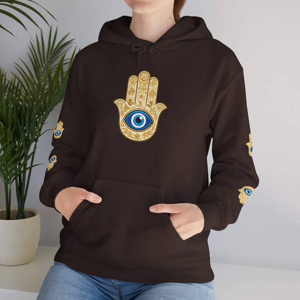 Hamsa Eye Hoodie - Protective Evil Eye Graphic Sweatshirt