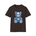 Plaid Blue Teddy Bear T-Shirt — Cute Cozy Graphic Tee