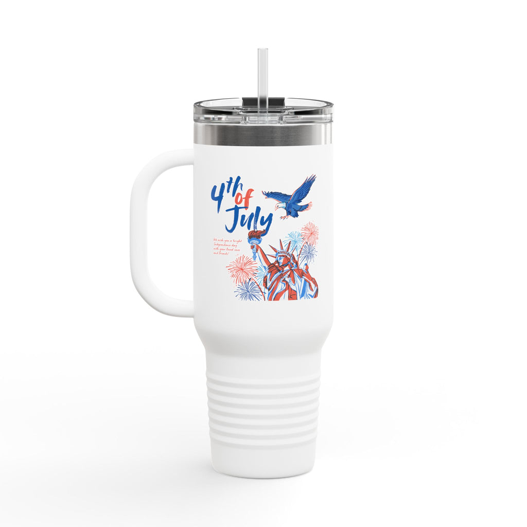 4th of July Eagle Travel Mug – 40oz Insulated Patriotic Tumbler