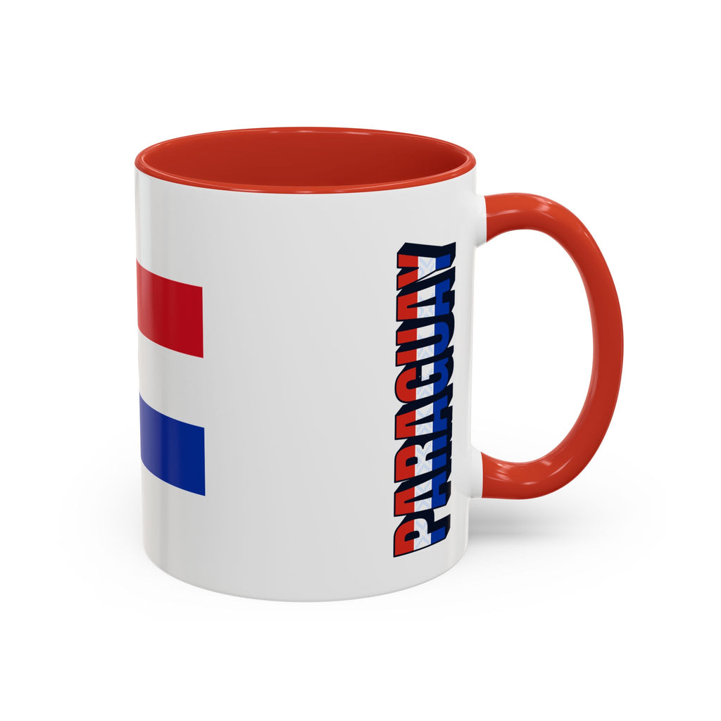 Paraguay Flag Accent Coffee Mug – Patriotic 11/15oz Ceramic Mug
