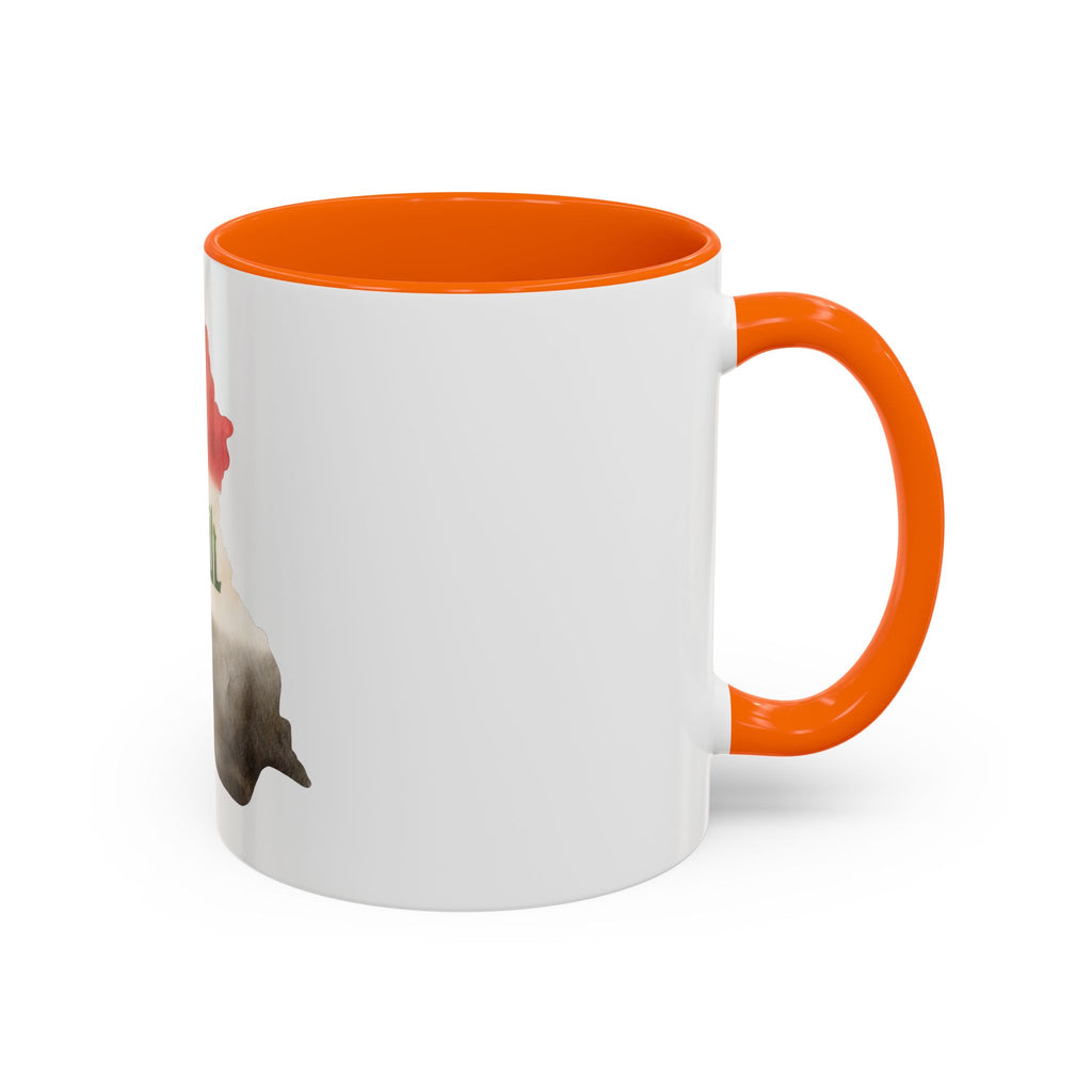 Iraq Flag Map Coffee Mug – Watercolor Baghdad Pride Accent Mug (11/15oz)
