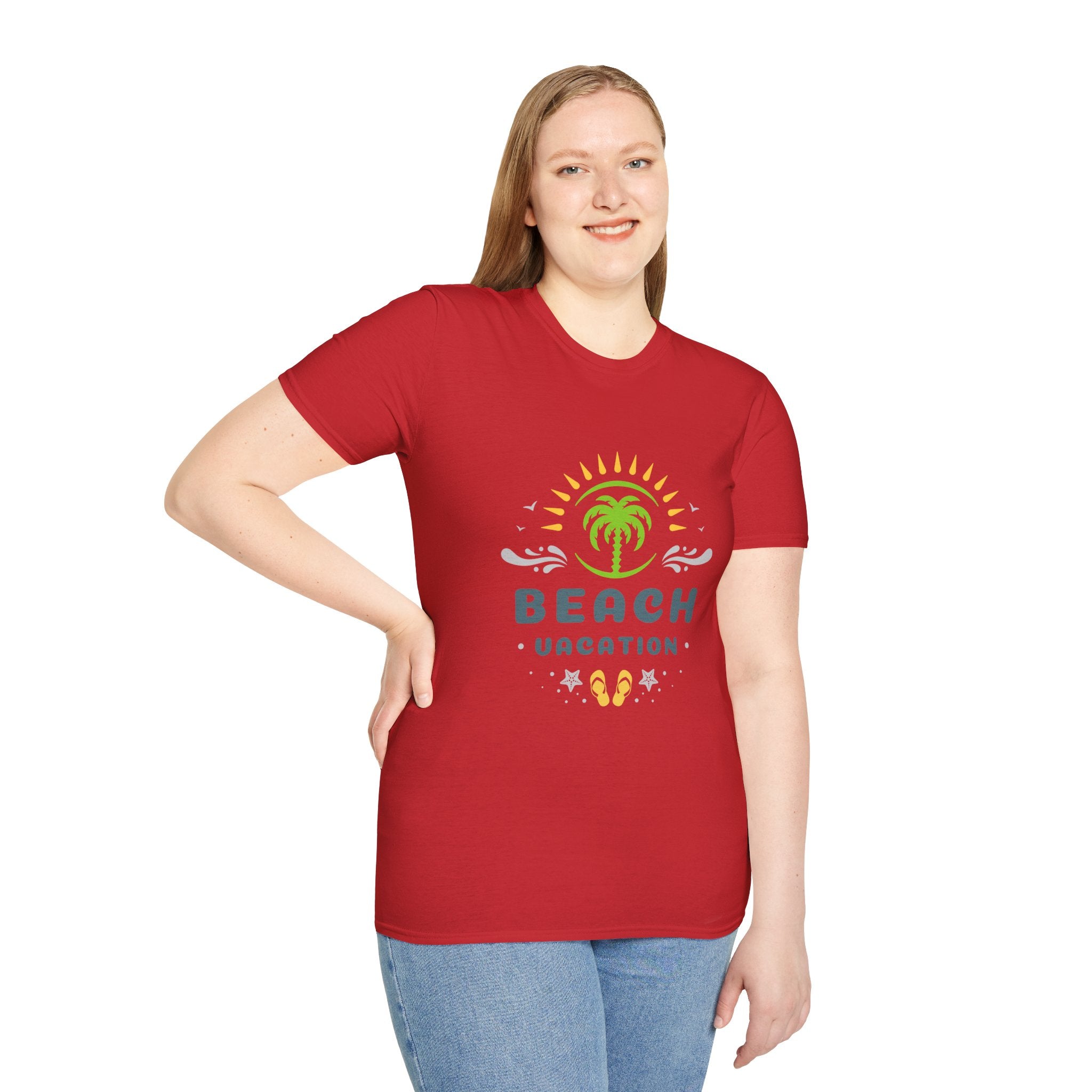 Beach Vacation T-Shirt — Palm Tree Sunset Graphic Tee