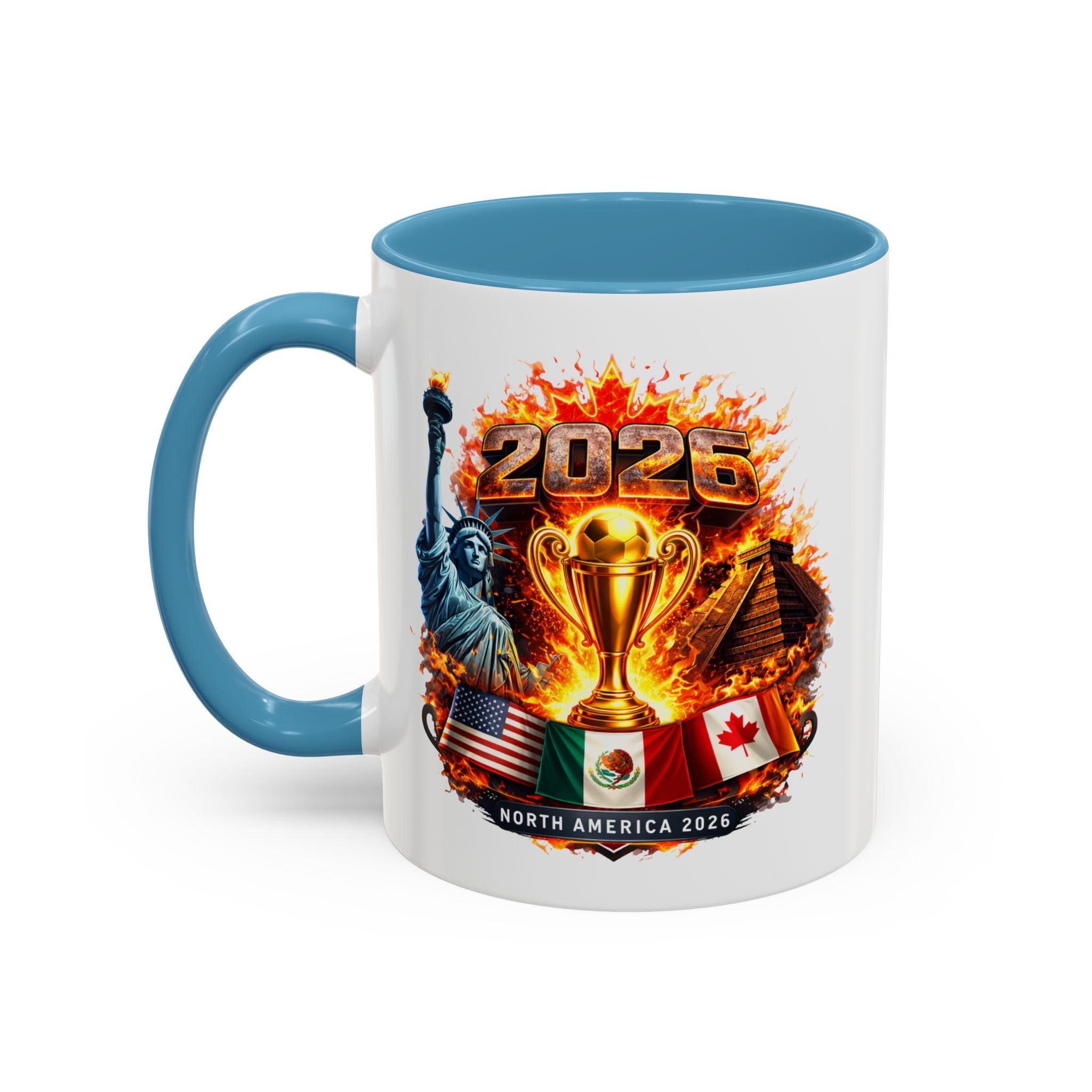 2026 North America Championship Coffee Mug — Trophy & Flags Accent Mug