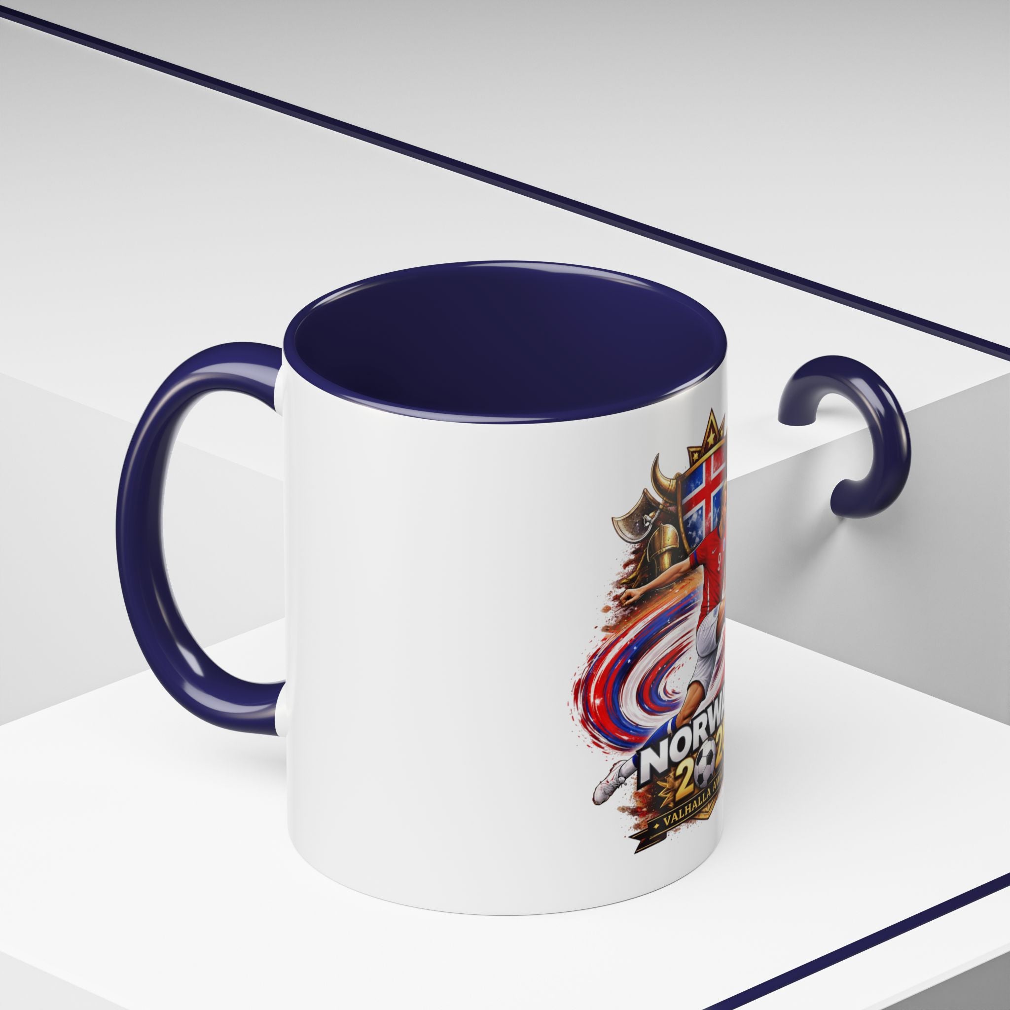 Norway 2026 Soccer Mug – Valhalla Awaits Football Fan Coffee Cup