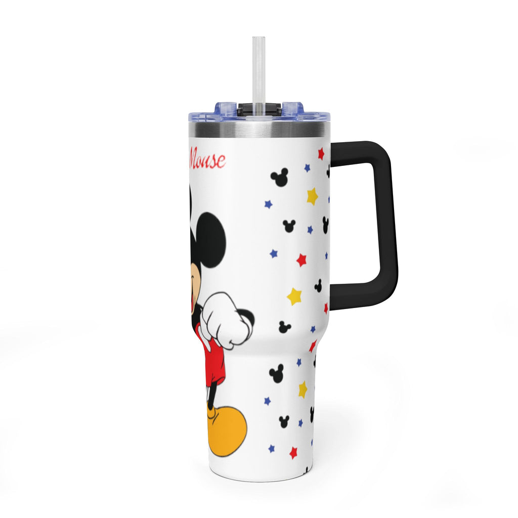Mickey Mouse 40oz Vacuum Tumbler — Insulated Travel Mug with Straw