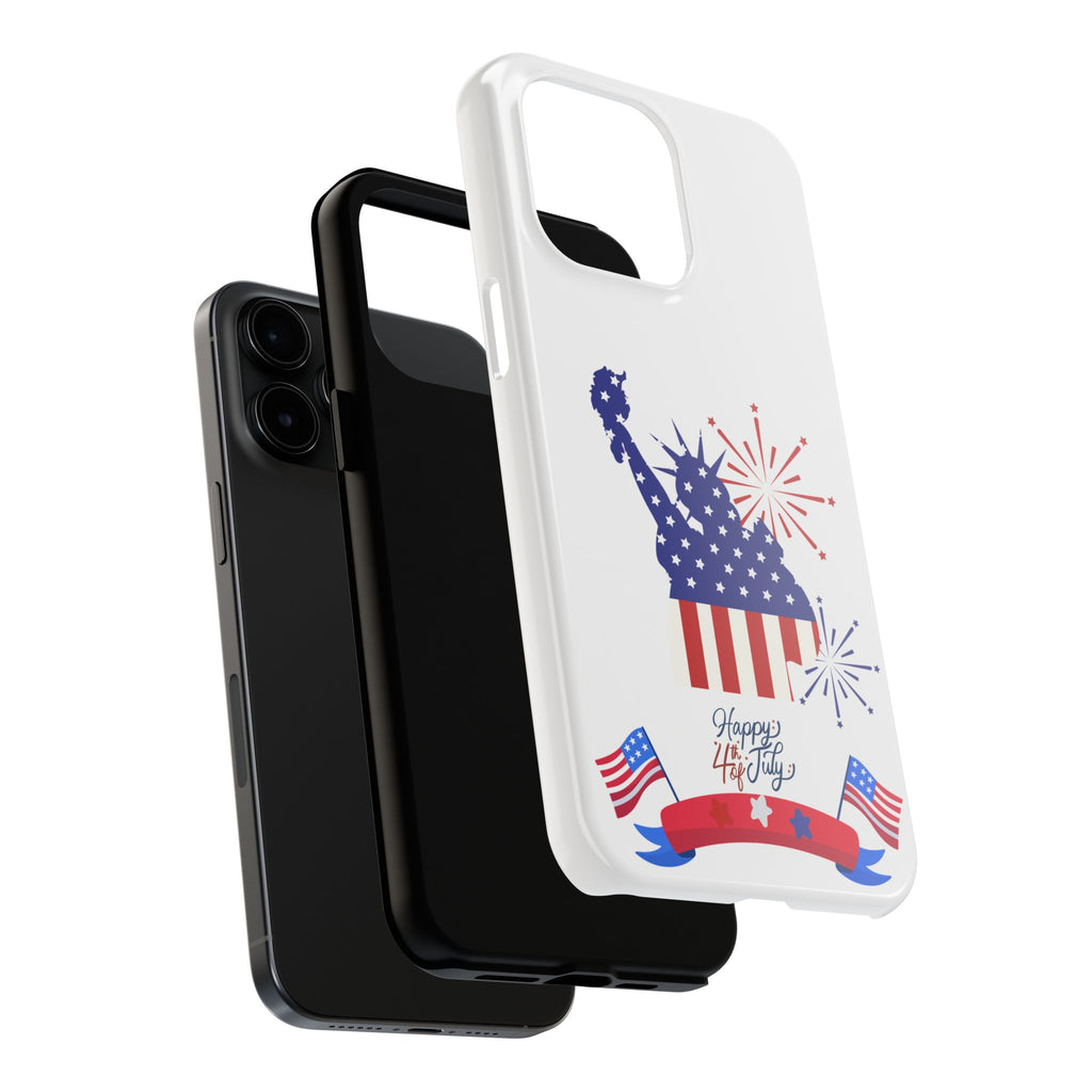 4th of July Tough Phone Case — Statue of Liberty USA Flag Design