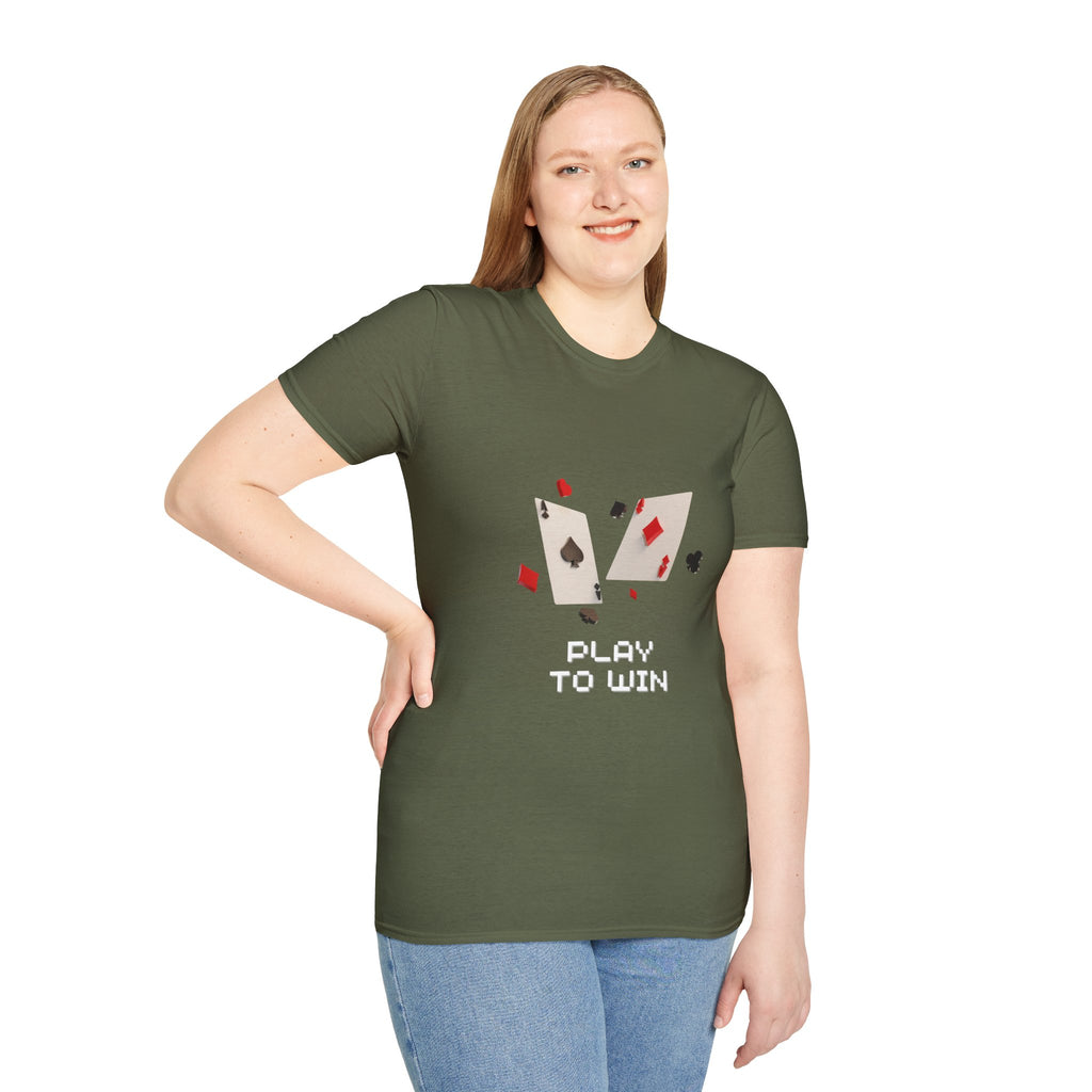 Play to Win T-Shirt — Poker Cards Gaming Tee