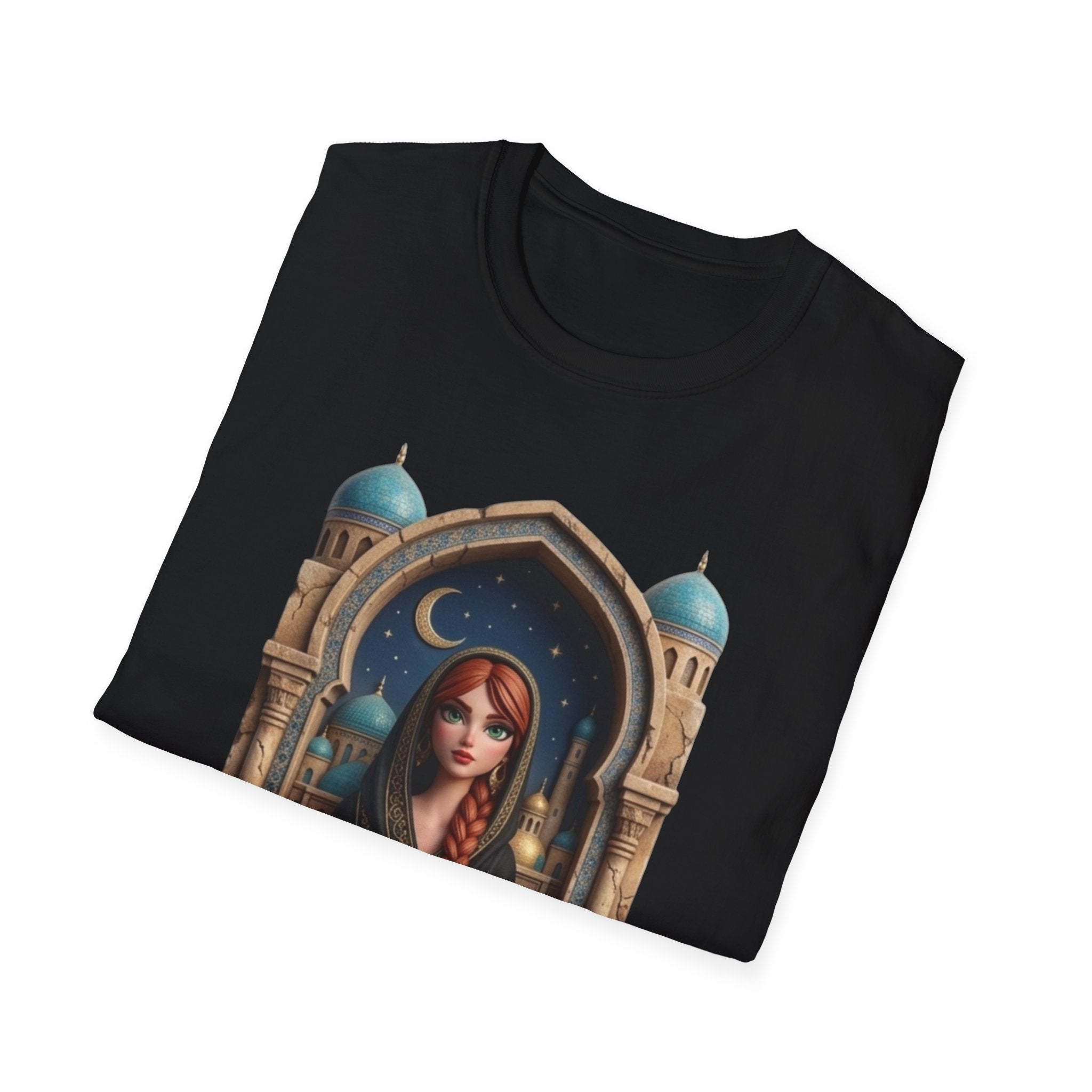 Arabic Princess Portrait T-Shirt — Middle Eastern Archway Art Tee