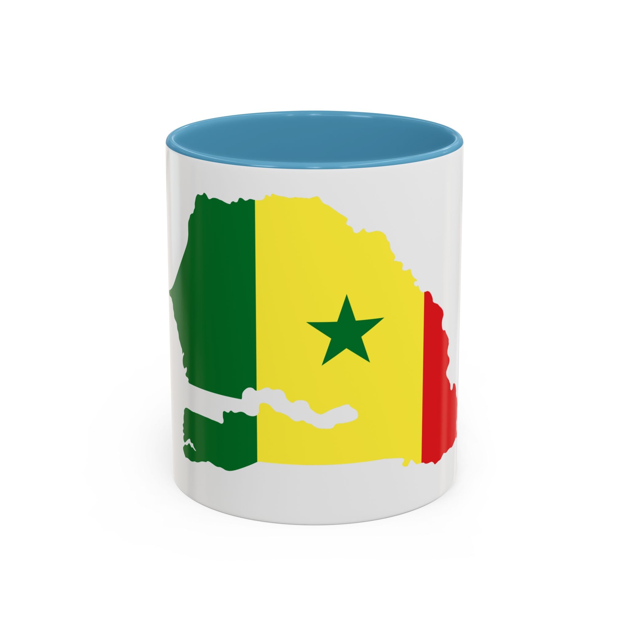 Senegal Flag Map Accent Coffee Mug – Pride Gift for Senegalese Coffee Lovers