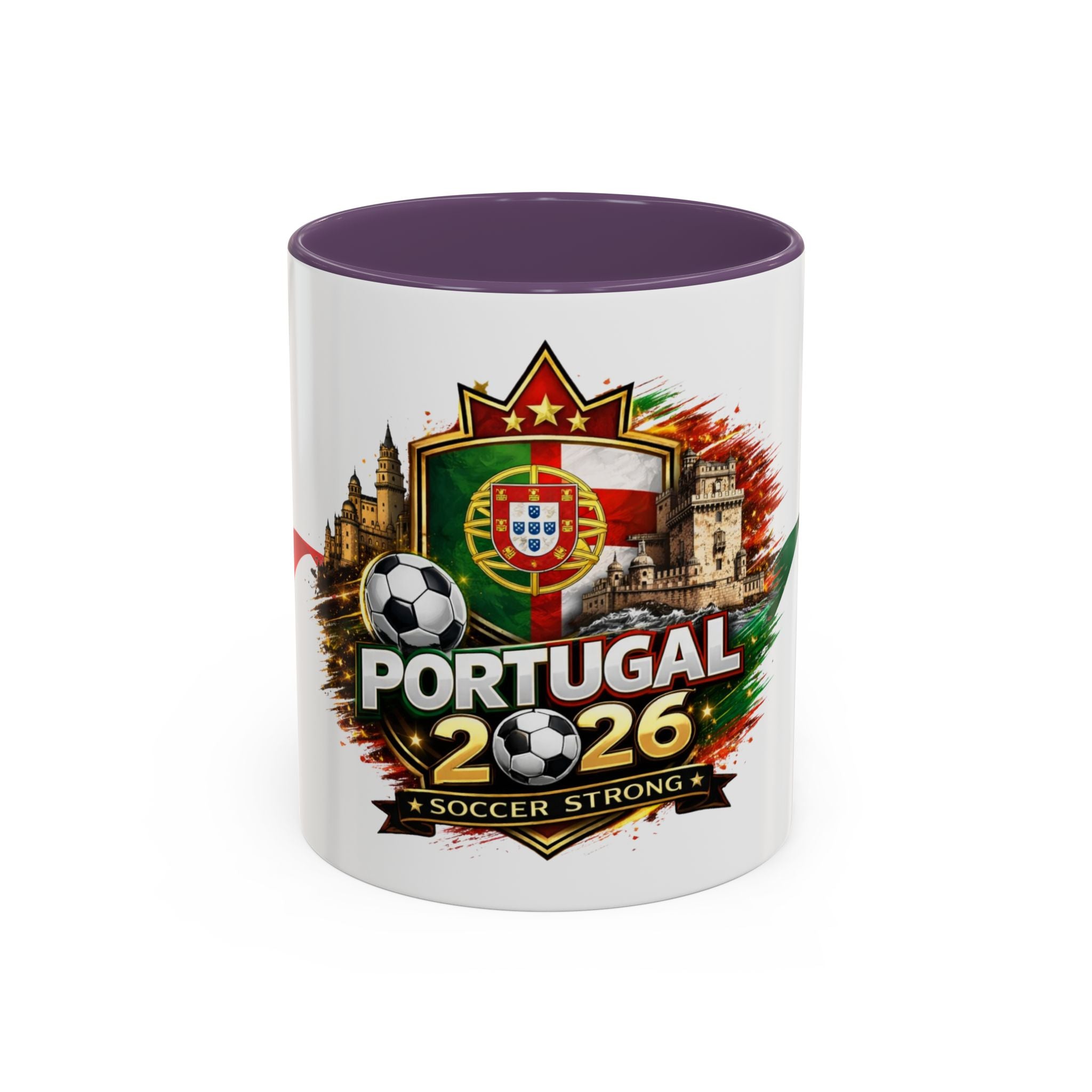 Portugal 2026 Soccer Mug – Portugal Flag & Crest Accent Coffee Cup