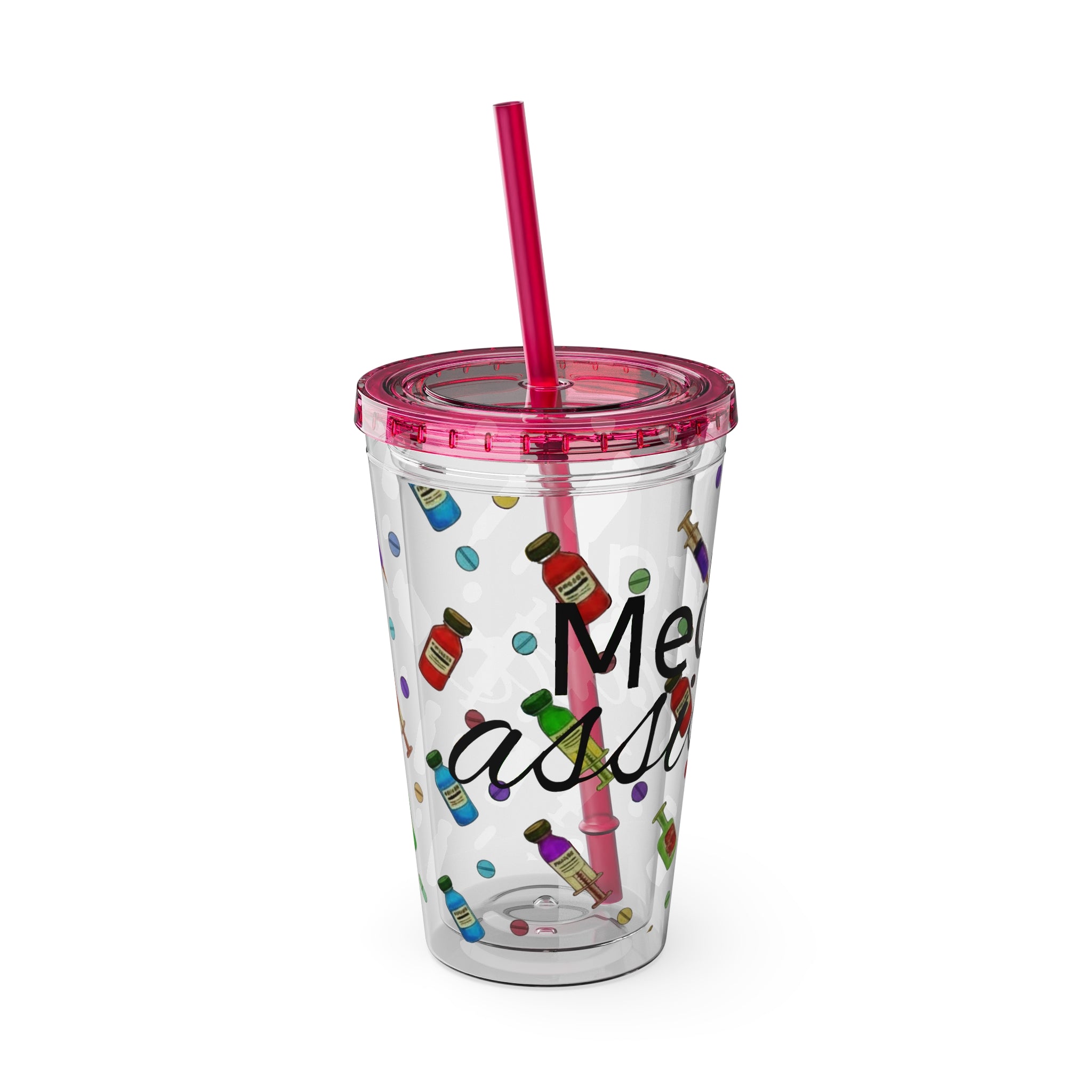 Medical Assistant Tumbler with Straw