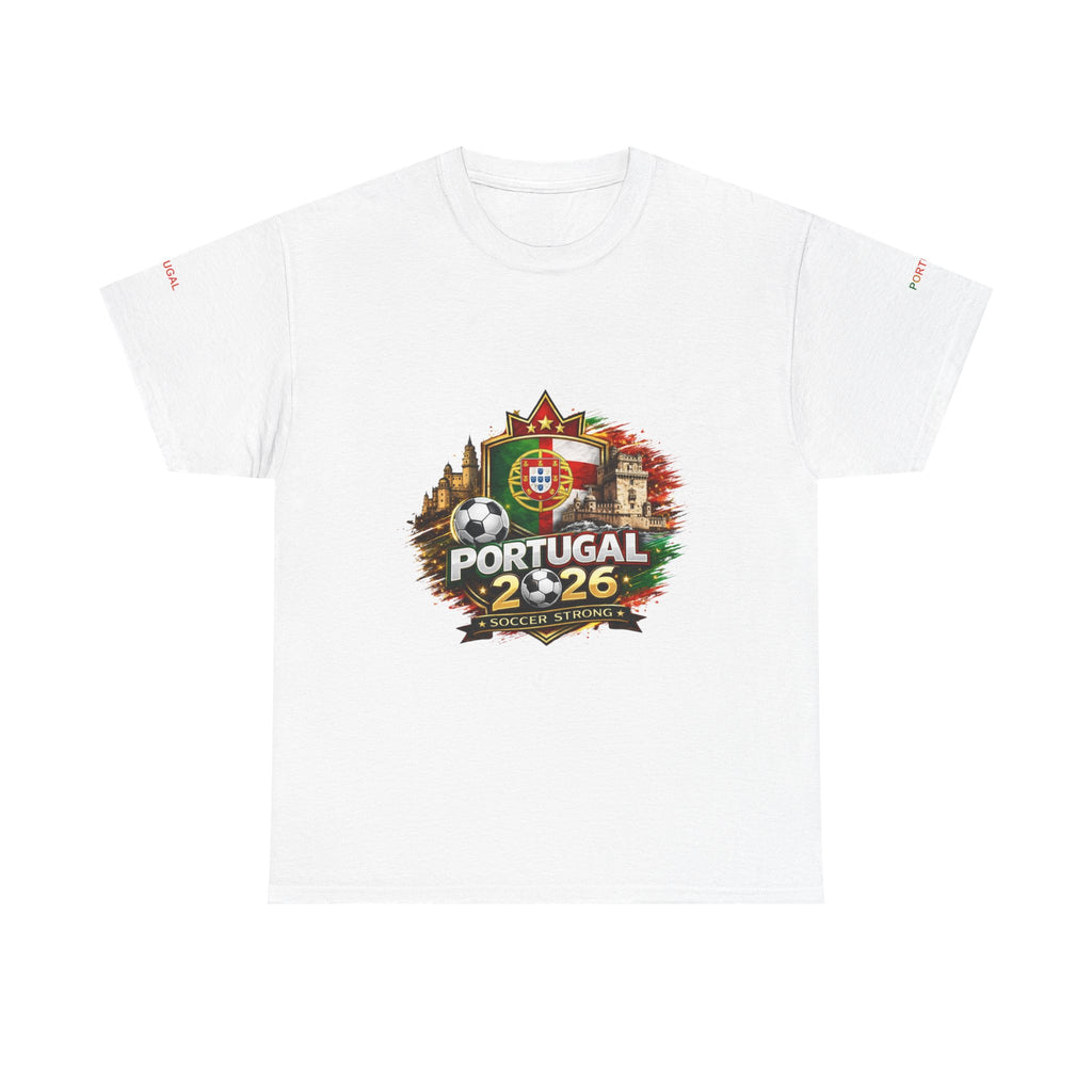 Portugal 2026 Soccer T-Shirt — National Flag Crest Football Fan Tee