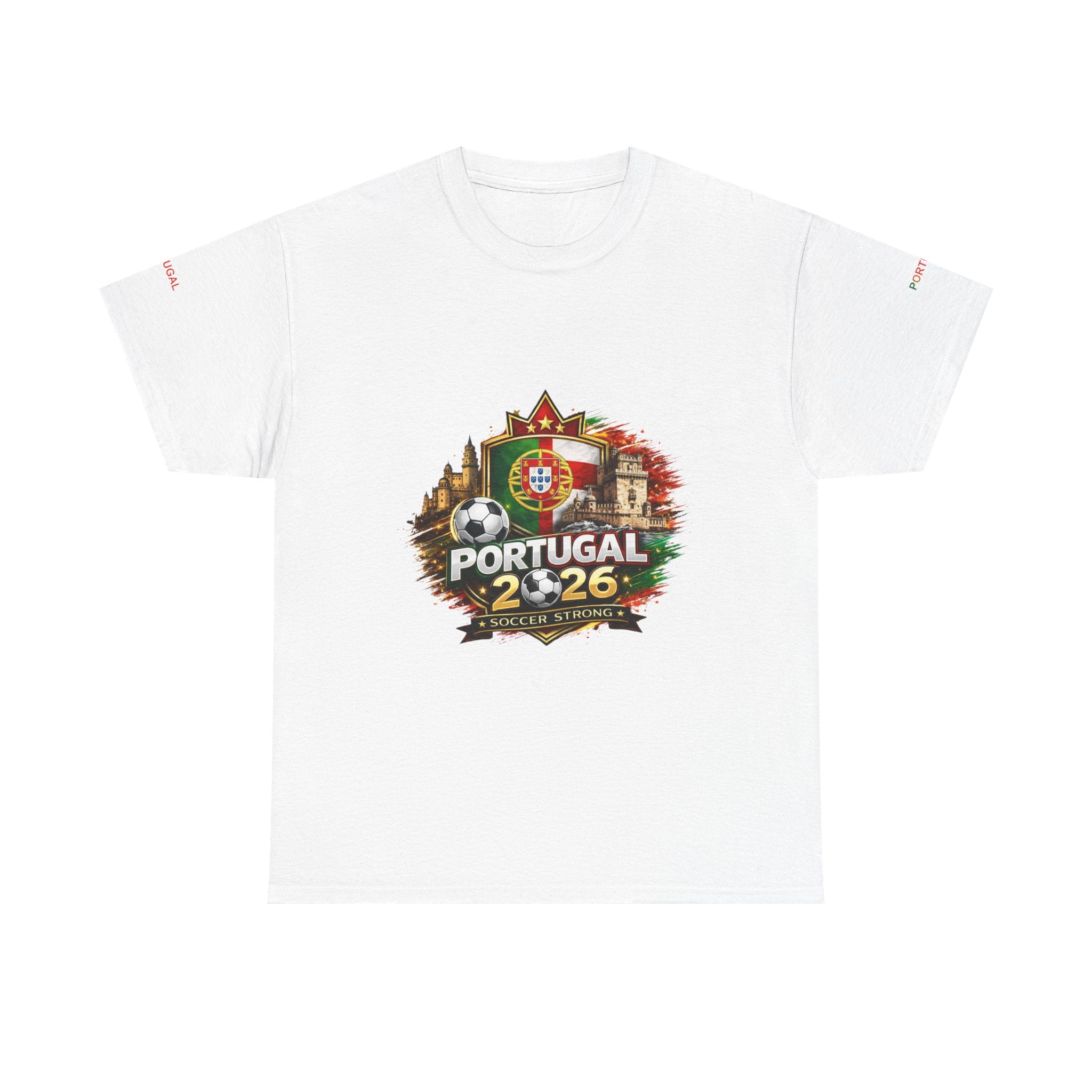 Portugal 2026 Soccer T-Shirt — National Flag Crest Football Fan Tee