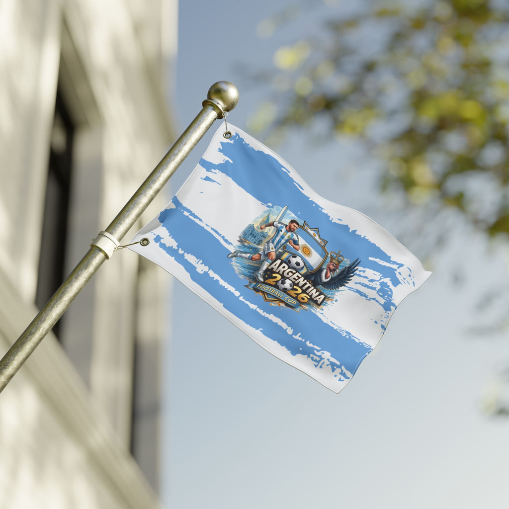 Argentina 2026 Football Flag — Double-Sided Cup Fan Banner