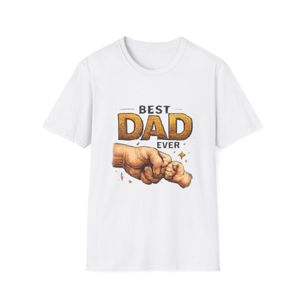 Best Dad Ever T-Shirt — Father & Child Fist Bump Design | Father's Day Gift