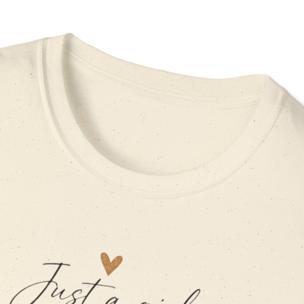 T-Shirt — “Just a Girl Who Loves Books” Literary Graphic Tee