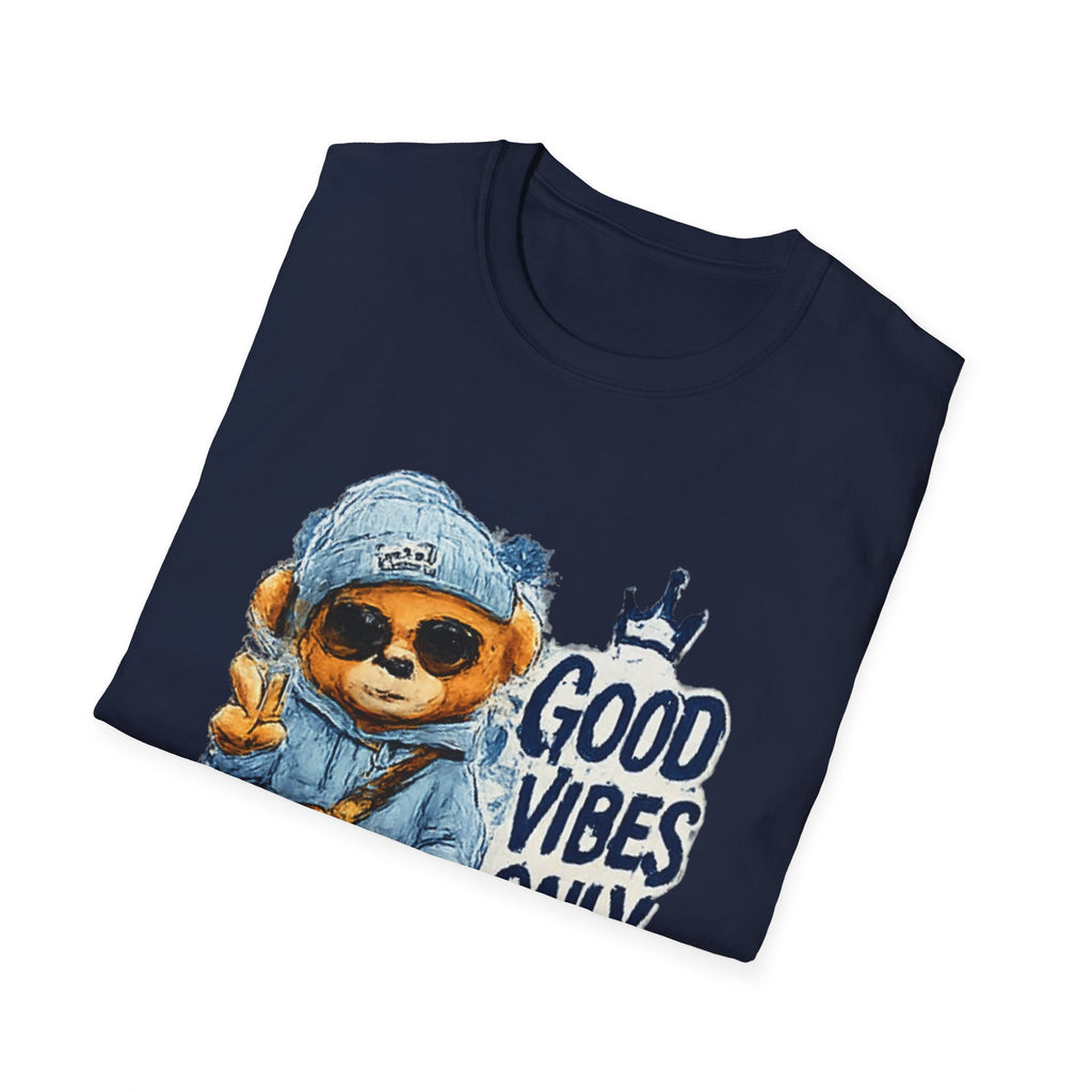 Good Vibes Only Bear T-Shirt — Cute Streetwear Graphic Tee