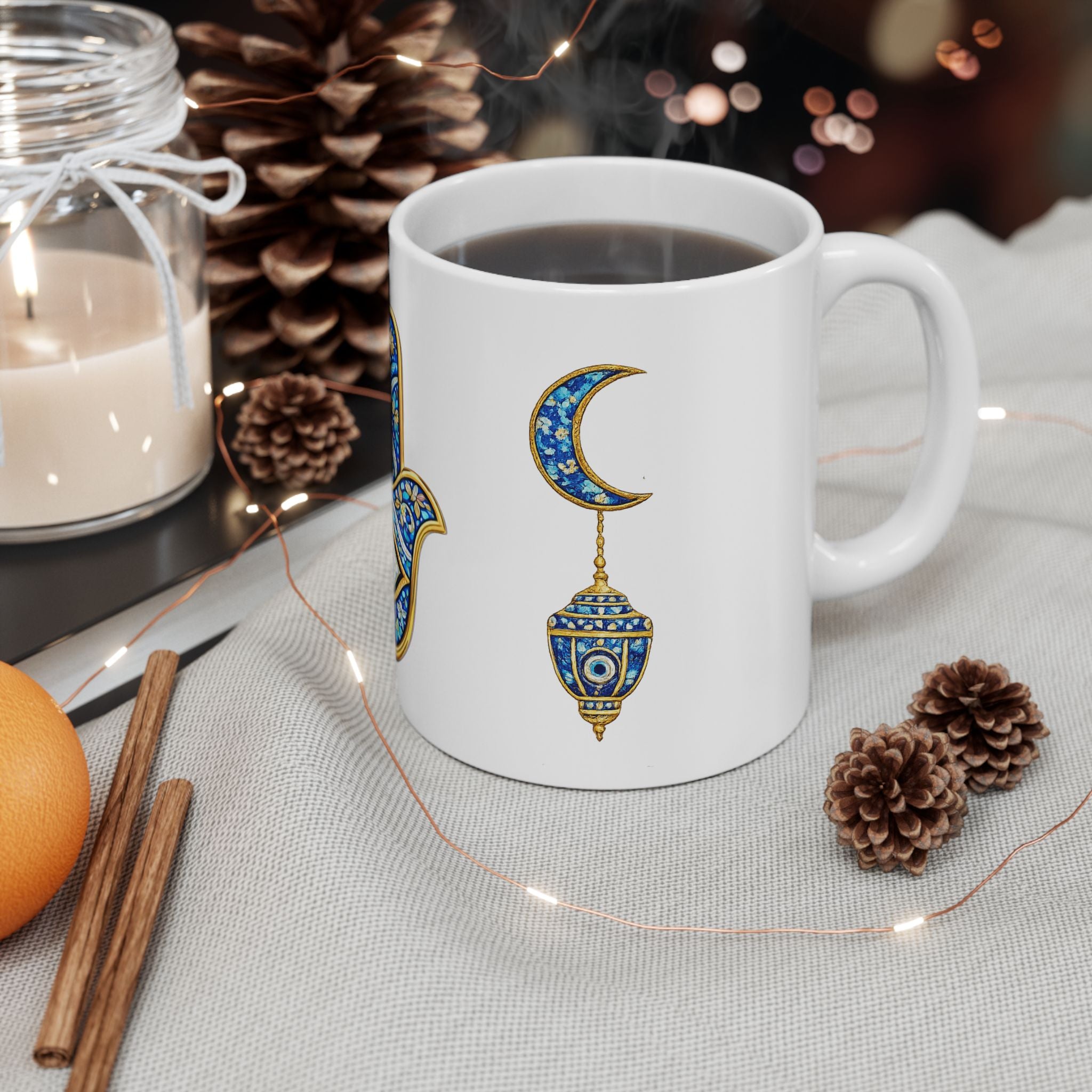 Hamsa Hand Ceramic Mug