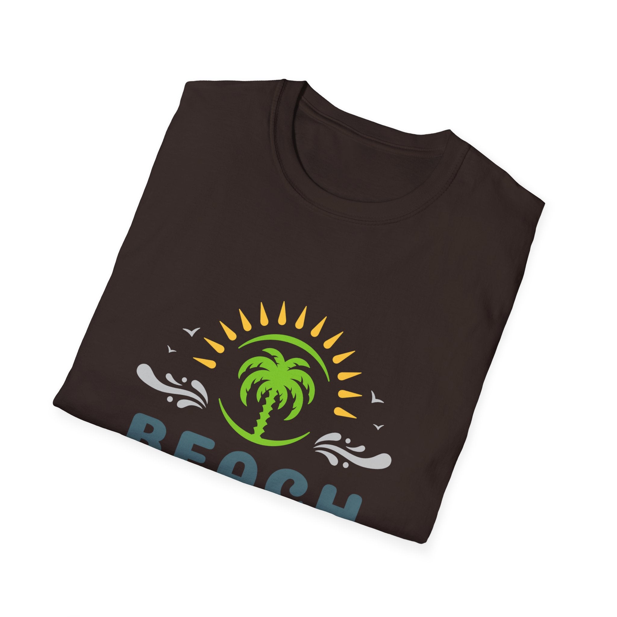 Beach Vacation T-Shirt — Palm Tree Sunset Graphic Tee
