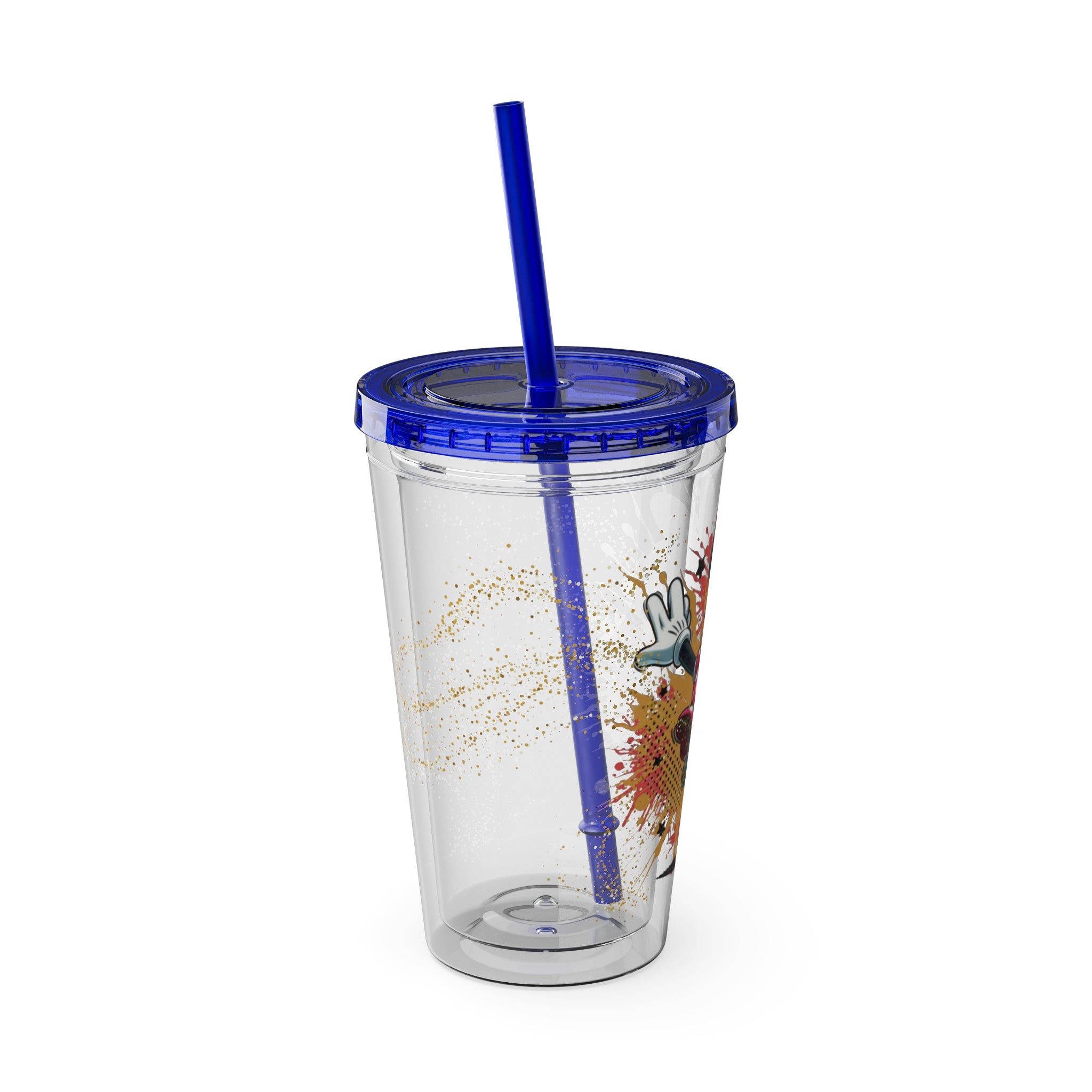 Minnie Mouse Sunsplash 16oz Tumbler with Straw