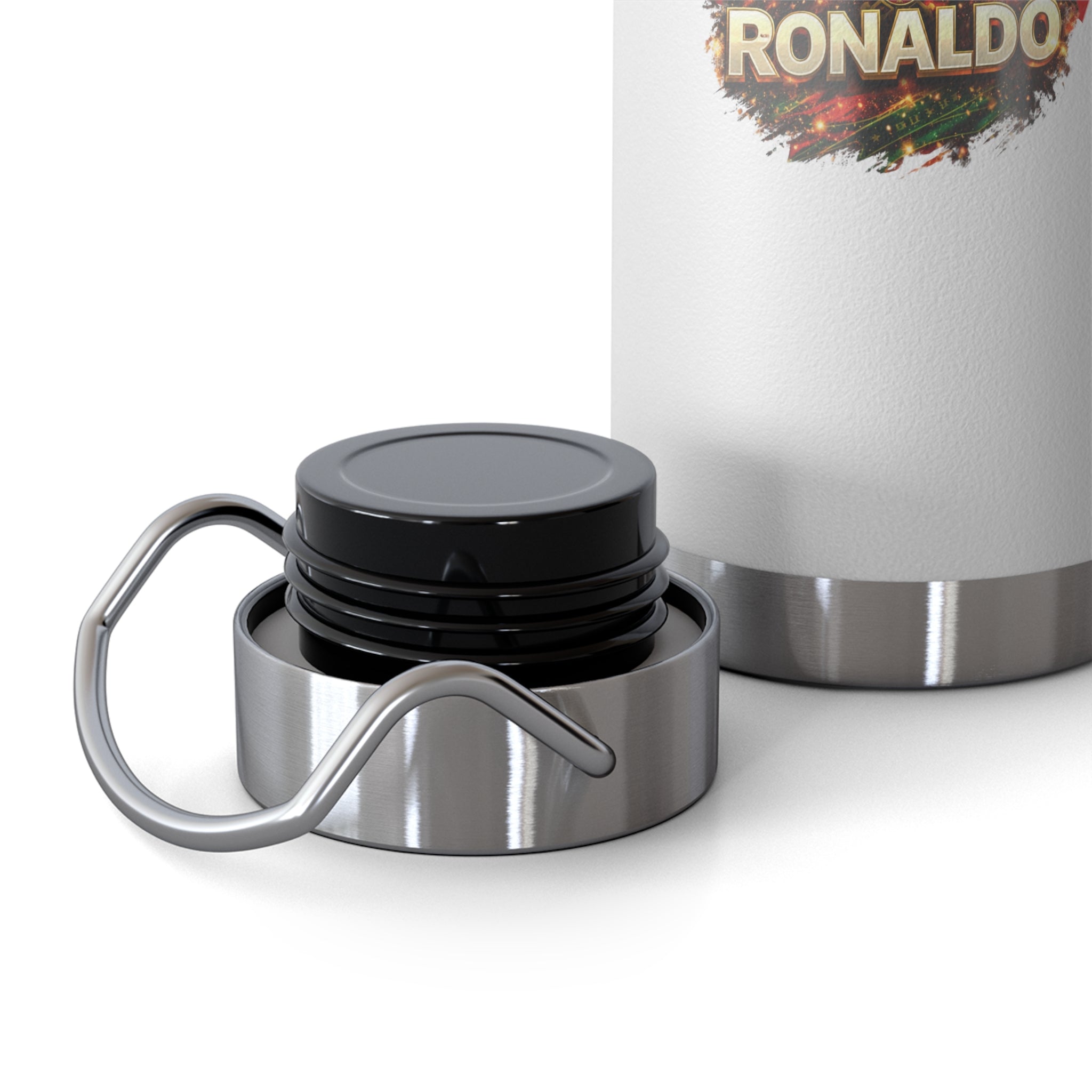 Portugal Soccer Stainless Steel Water Bottle — 22oz Vacuum Insulated Sports Bottle