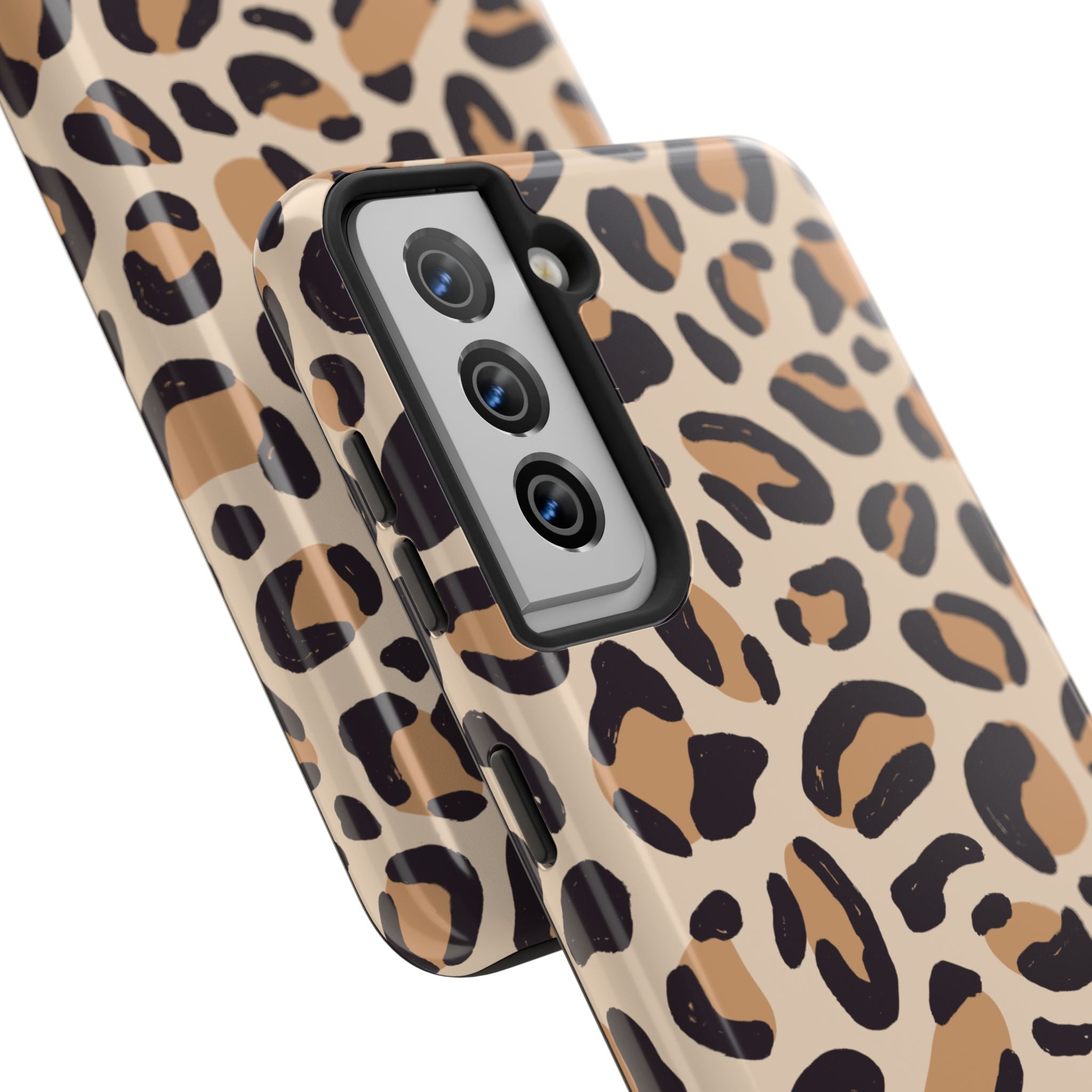 Leopard Print Tough Phone Case – Durable Glam Protective Cover