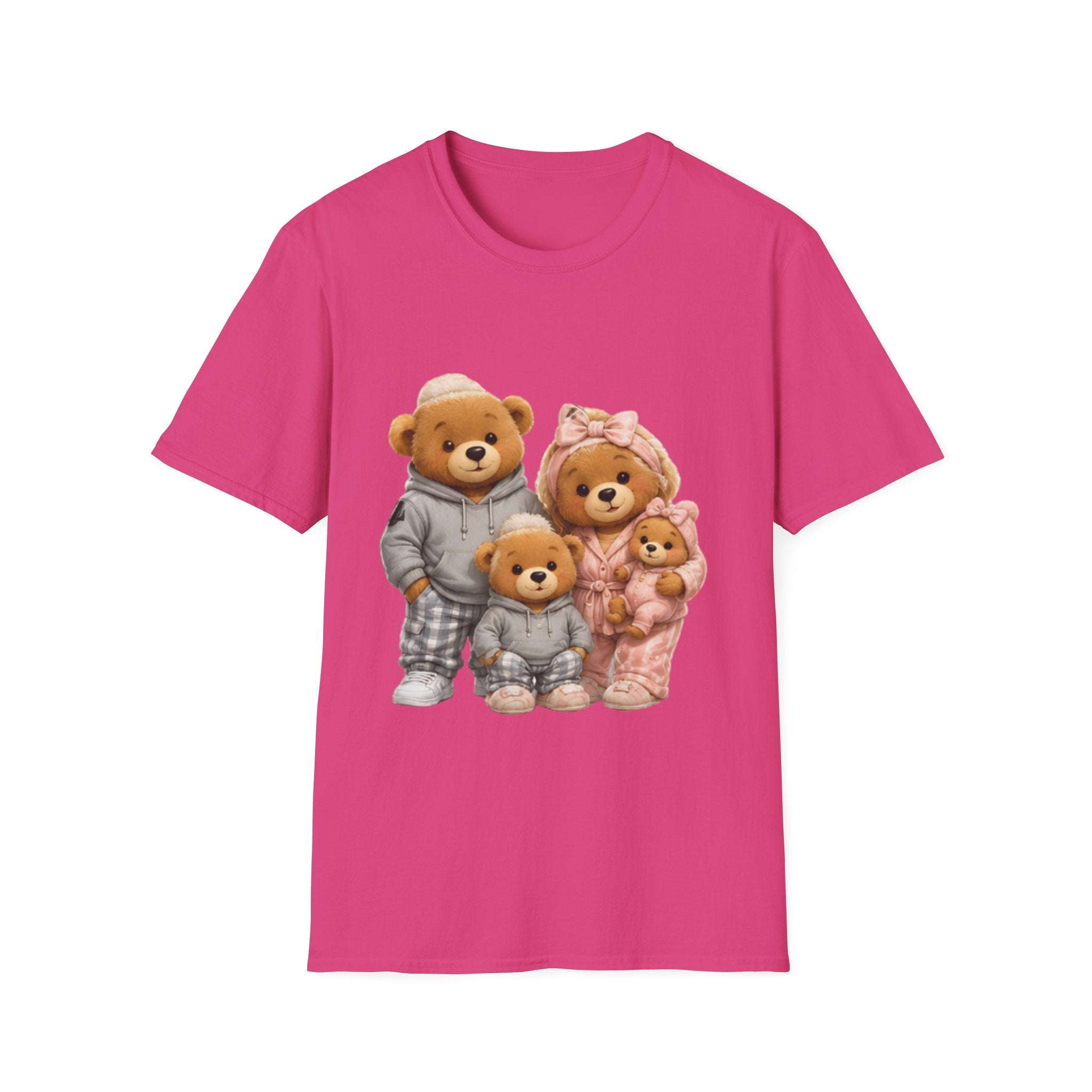Teddy Bear Family unisex T‑Shirt — Cute Cozy Bears Graphic Tee for Parents & Kids