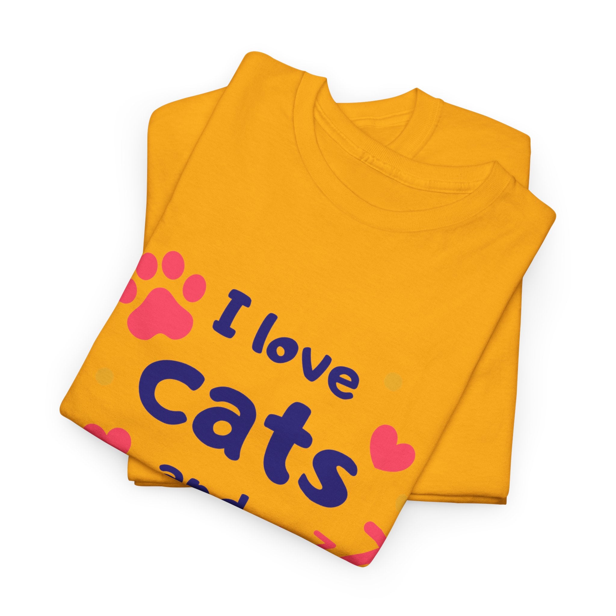 Cats and Naps T-Shirt — "I Love Cats and Naps" Cute Cat Graphic Tee