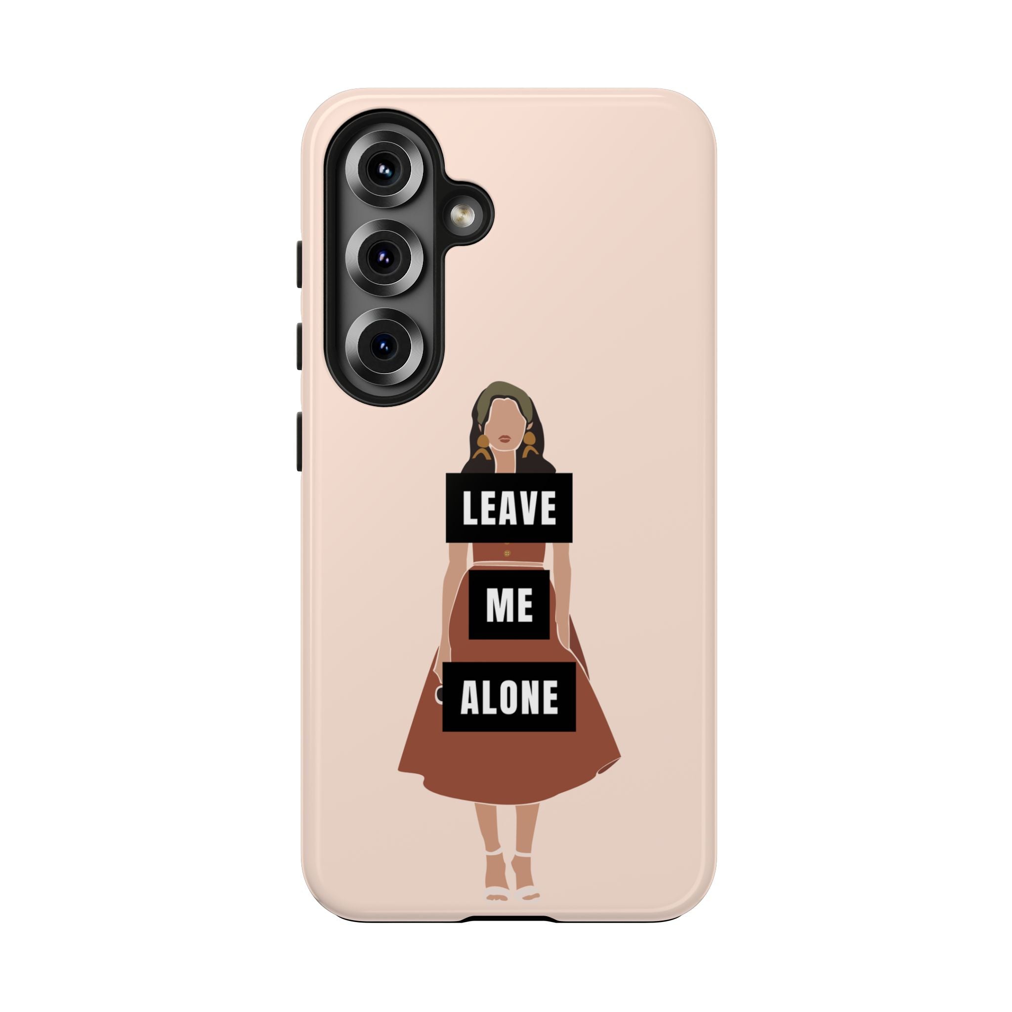 Leave Me Alone Phone Case — Tough Protective iPhone Case with Bold Statement Design