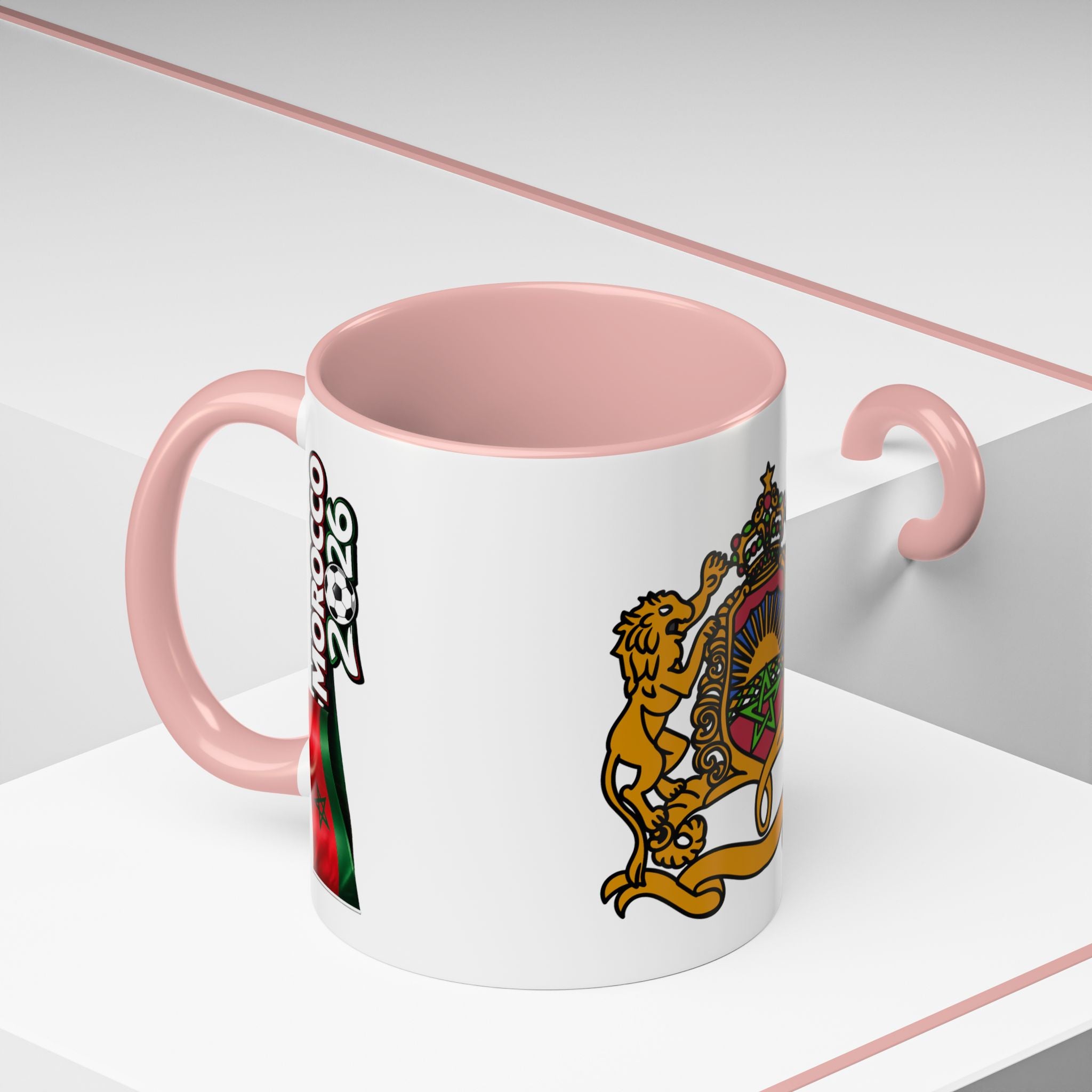 Morocco Coat of Arms Accent Coffee Mug – Moroccan Flag 11/15oz