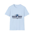 Team Boy Football design T Shirt | Baby Shower Gender Reveal